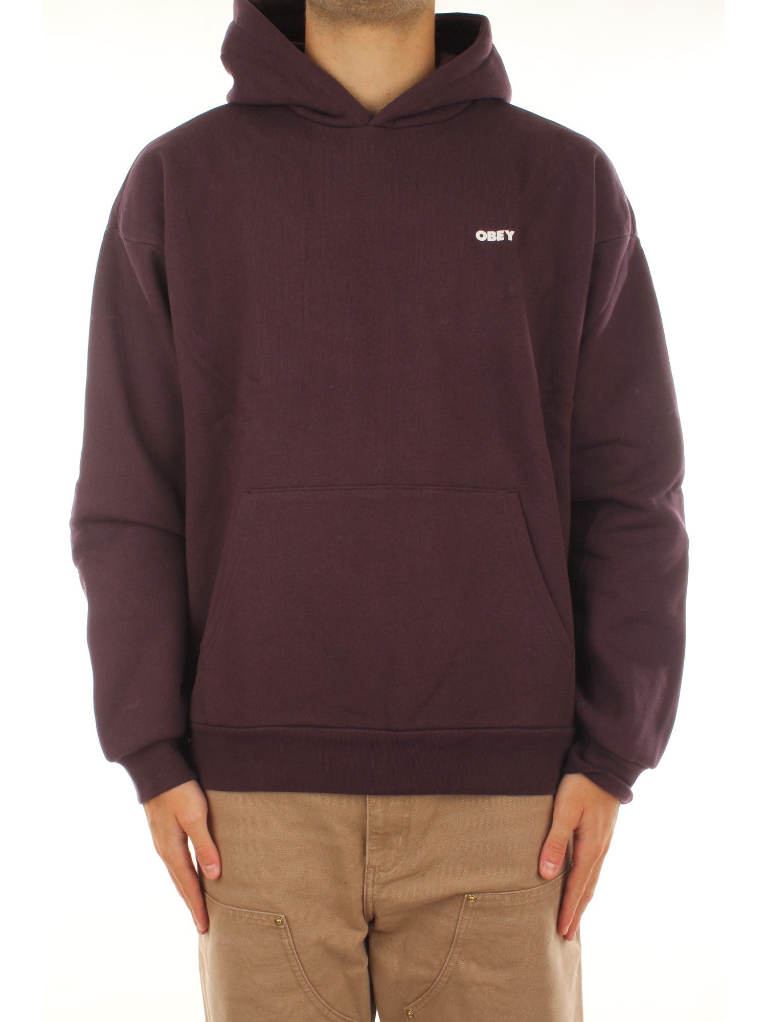 Obey Bold Star Extra Heavy Hood Fleece Viola