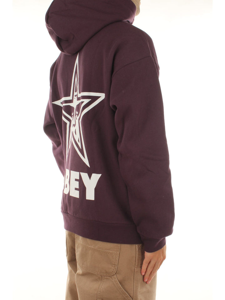 Obey Bold Star Extra Heavy Hood Fleece Viola