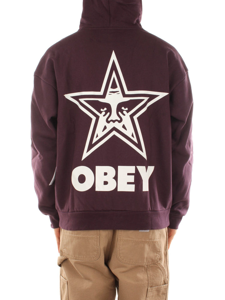 Obey Bold Star Extra Heavy Hood Fleece Viola