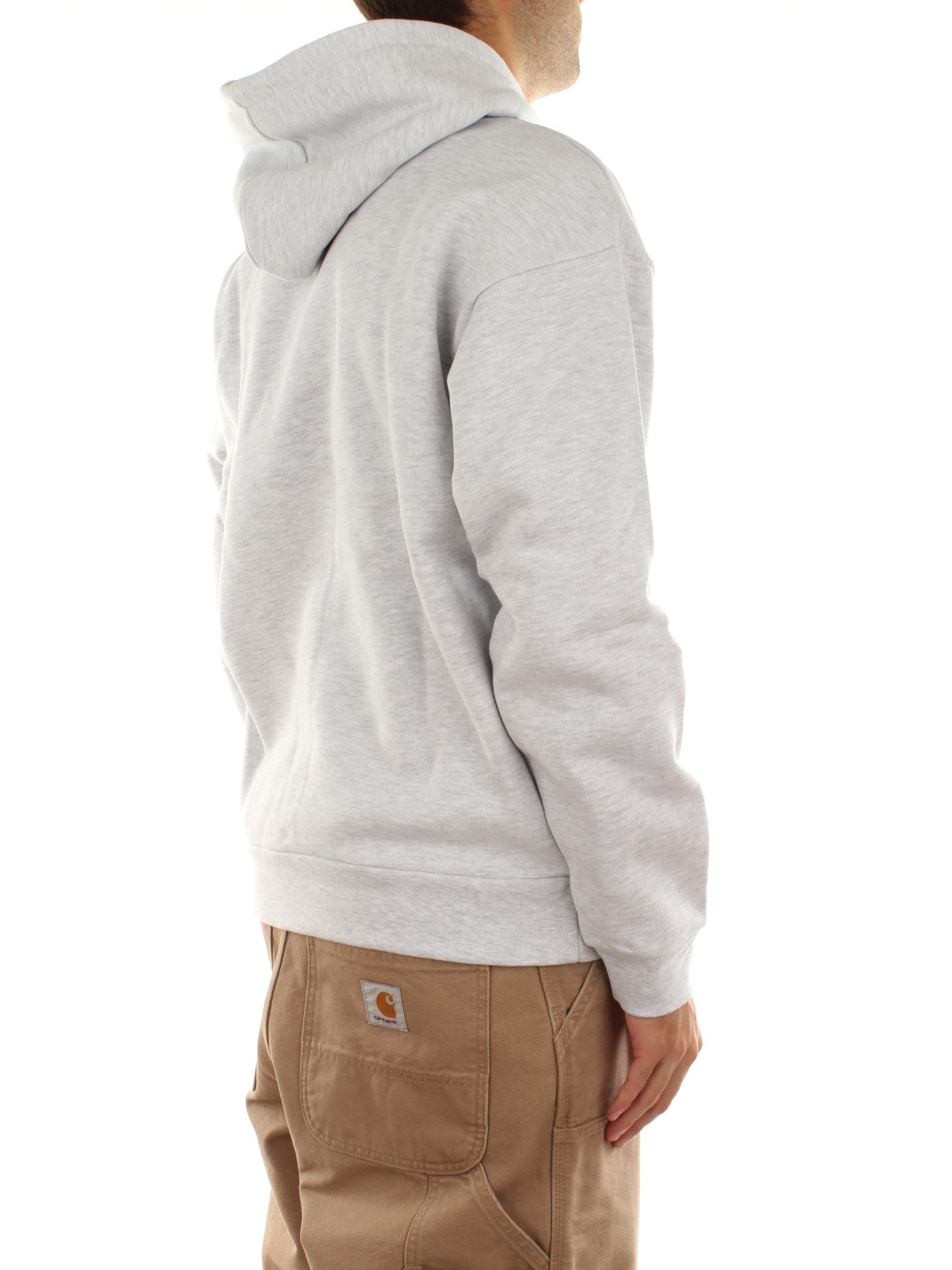 Obey Collegiate Extra Heavy Hood II Fleece Grigio