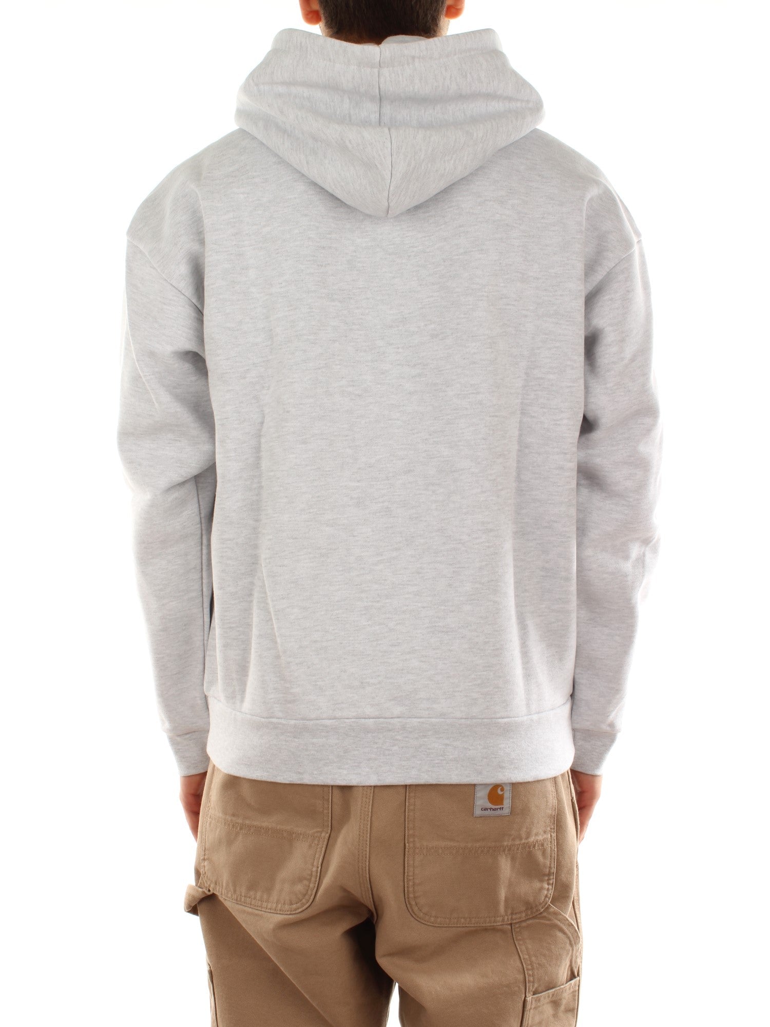 Obey Collegiate Extra Heavy Hood II Fleece Grigio