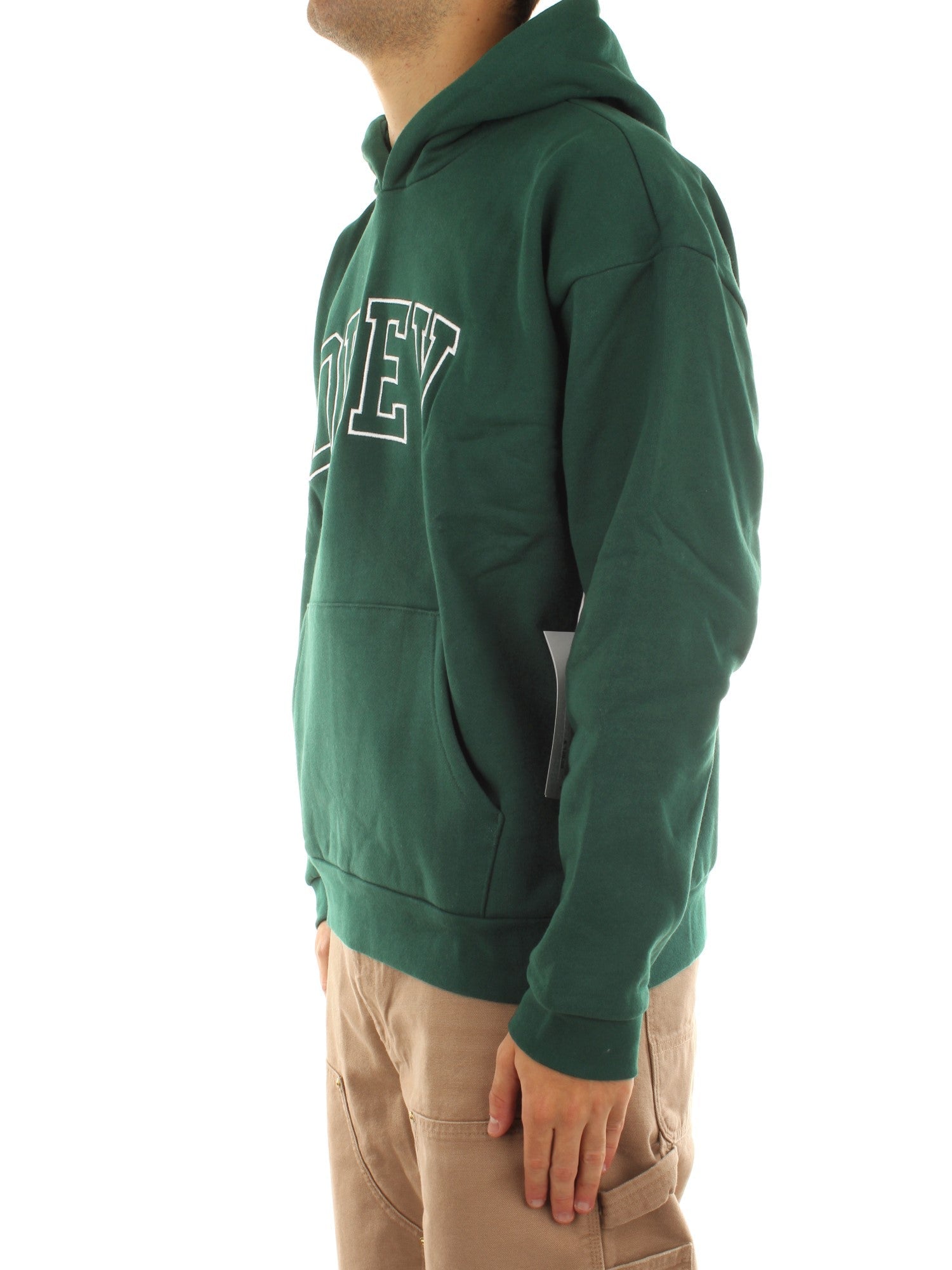 Obey Collegiate Extra Heavy Hood II Fleece Verde