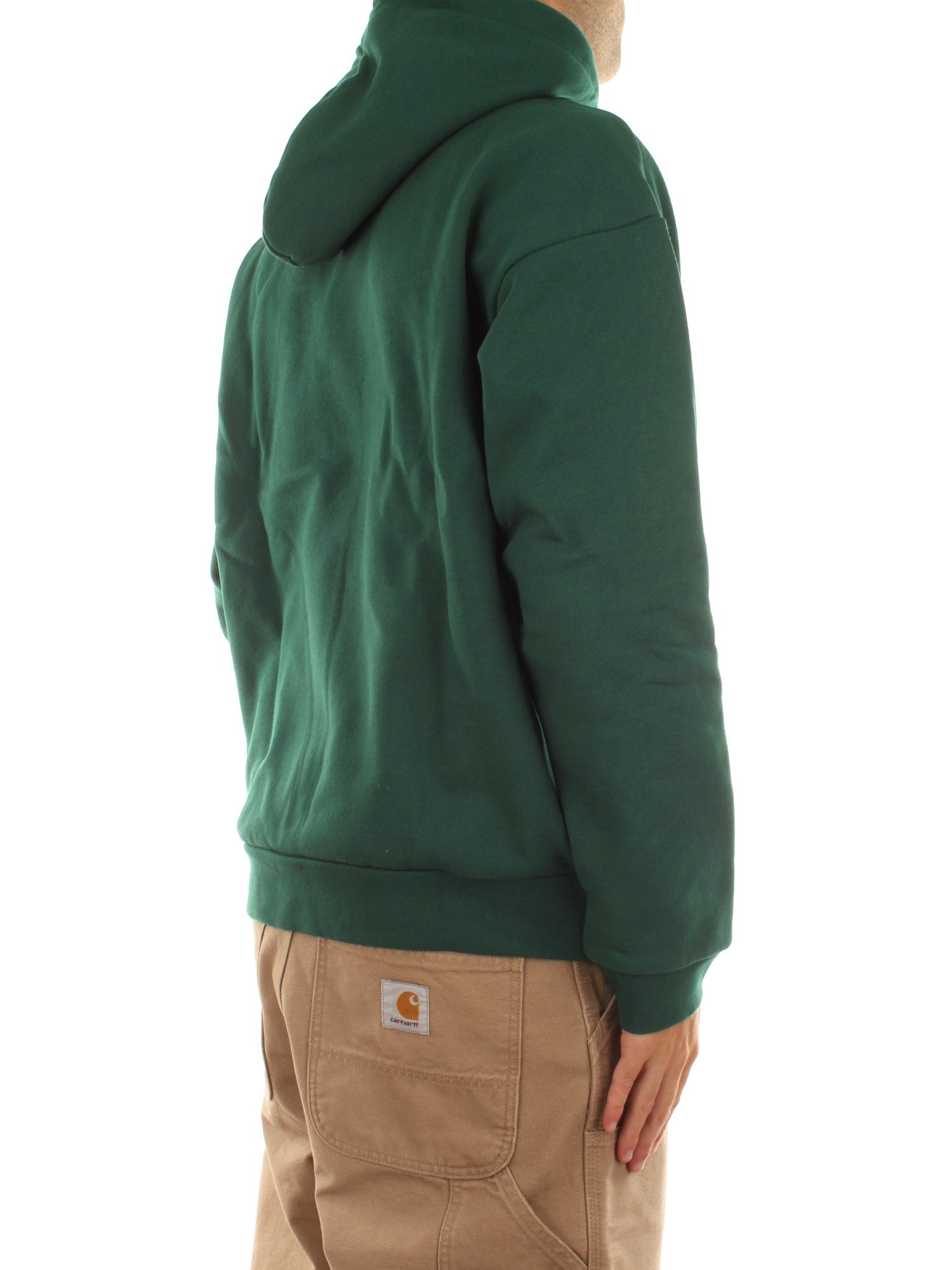 Obey Collegiate Extra Heavy Hood II Fleece Verde