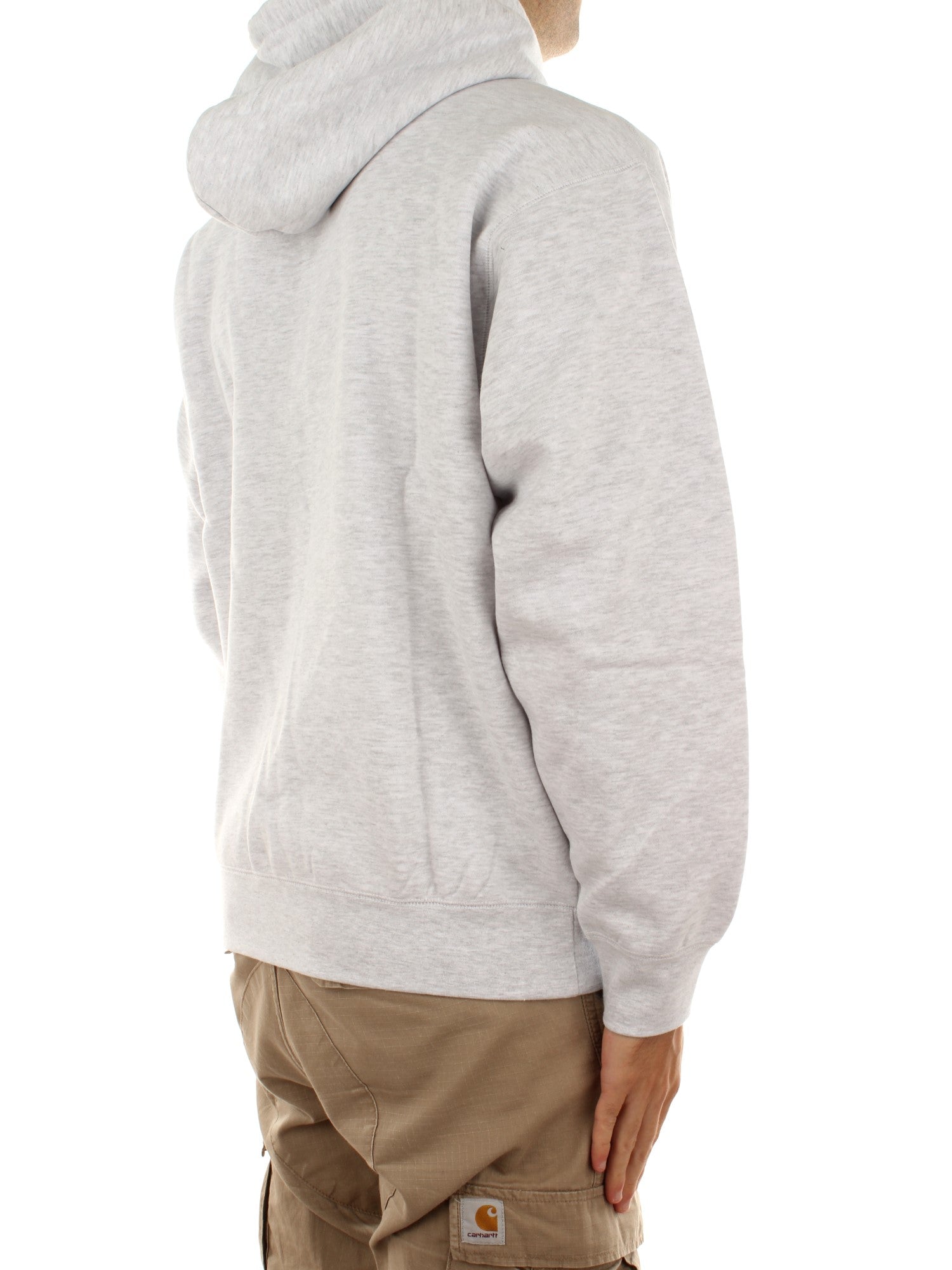 Obey Established Works Bold Zip Hood II Fleece Grigio