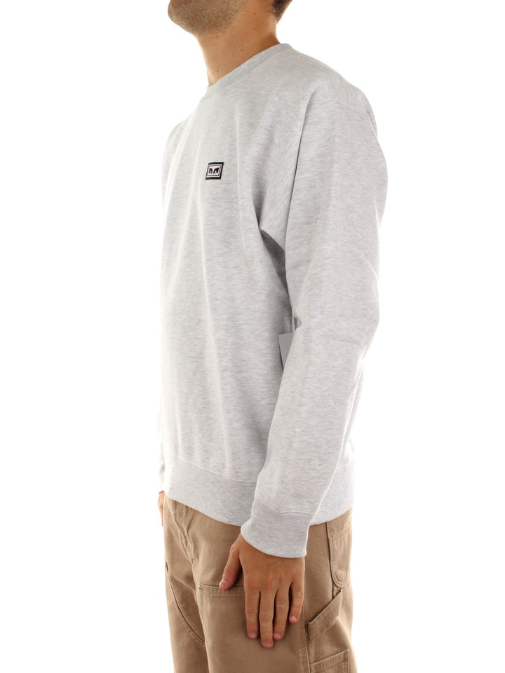 Obey Established Works Eyes Crew II Fleece Grigio