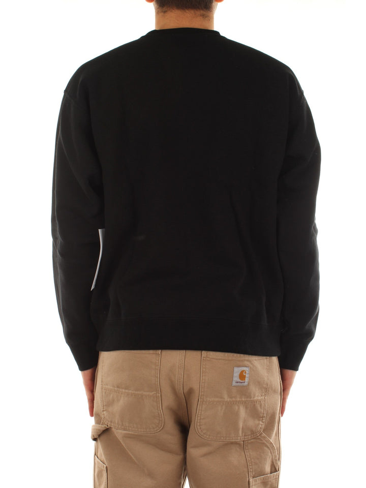 Obey Established Works Eyes Crew II Fleece Nero