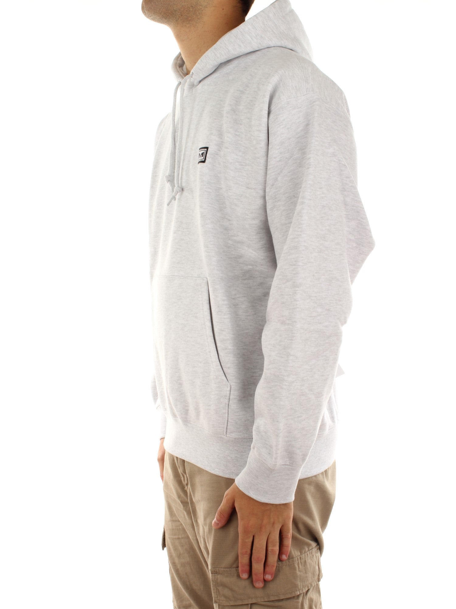 Obey Established Works Eyes Hood II Fleece Grigio