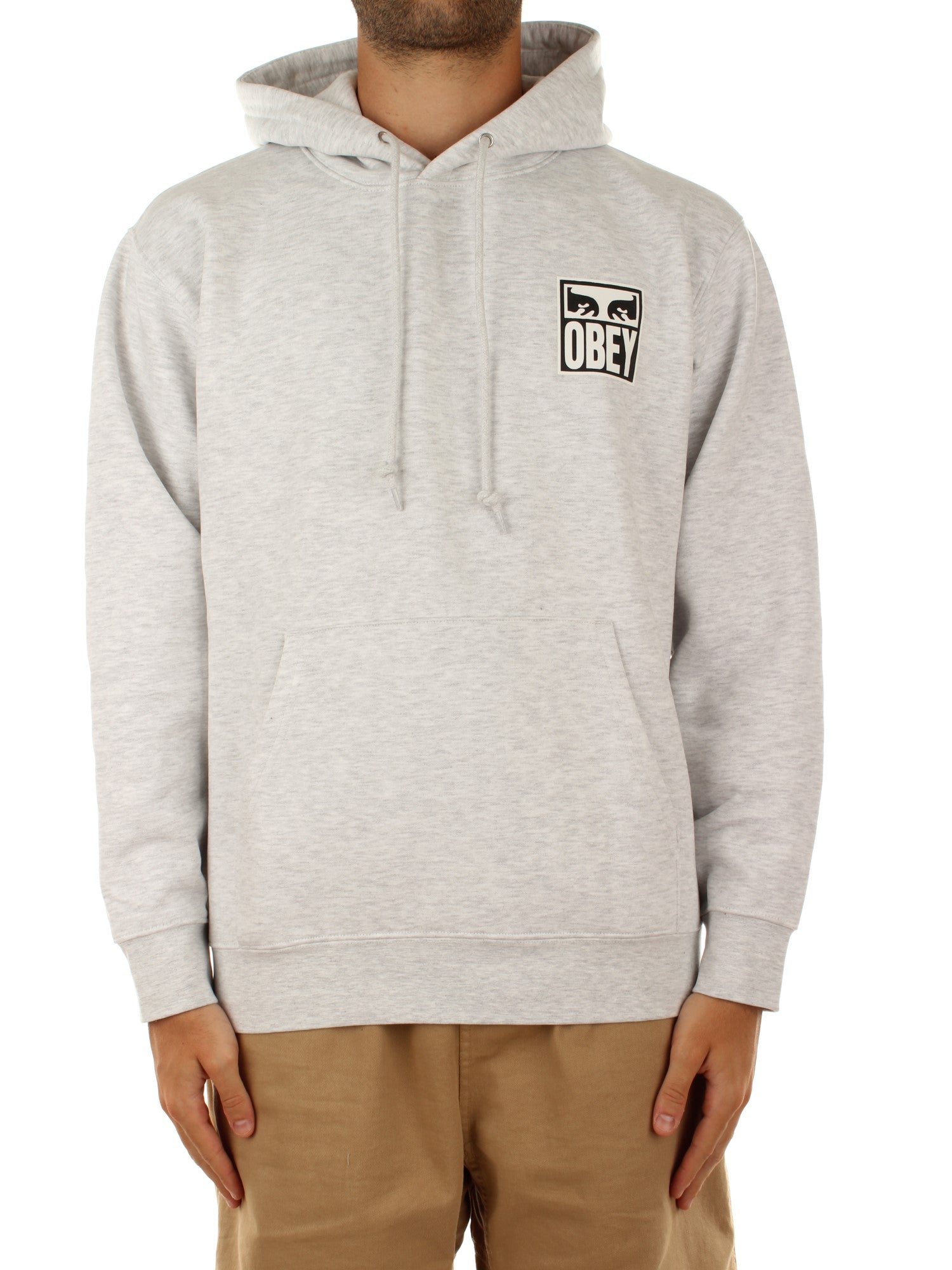 Obey Eyes Icon Premium Pullover Hood Grigio