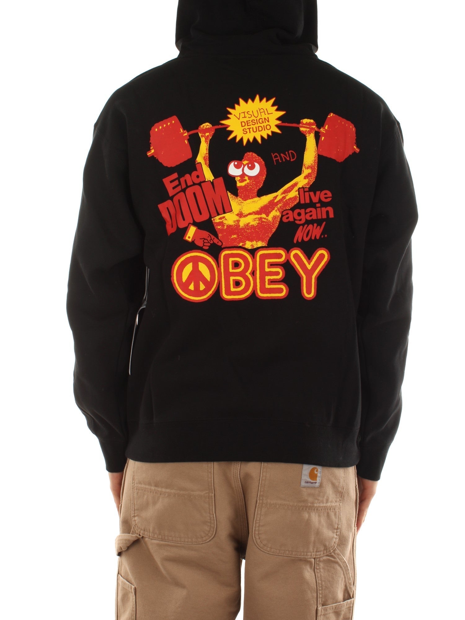 Obey Live Again Now Fleece Nero