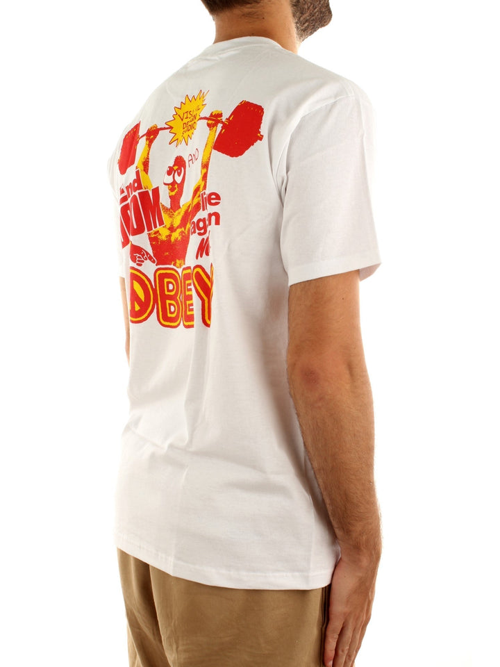 Obey Live Again Now Tee Bianco