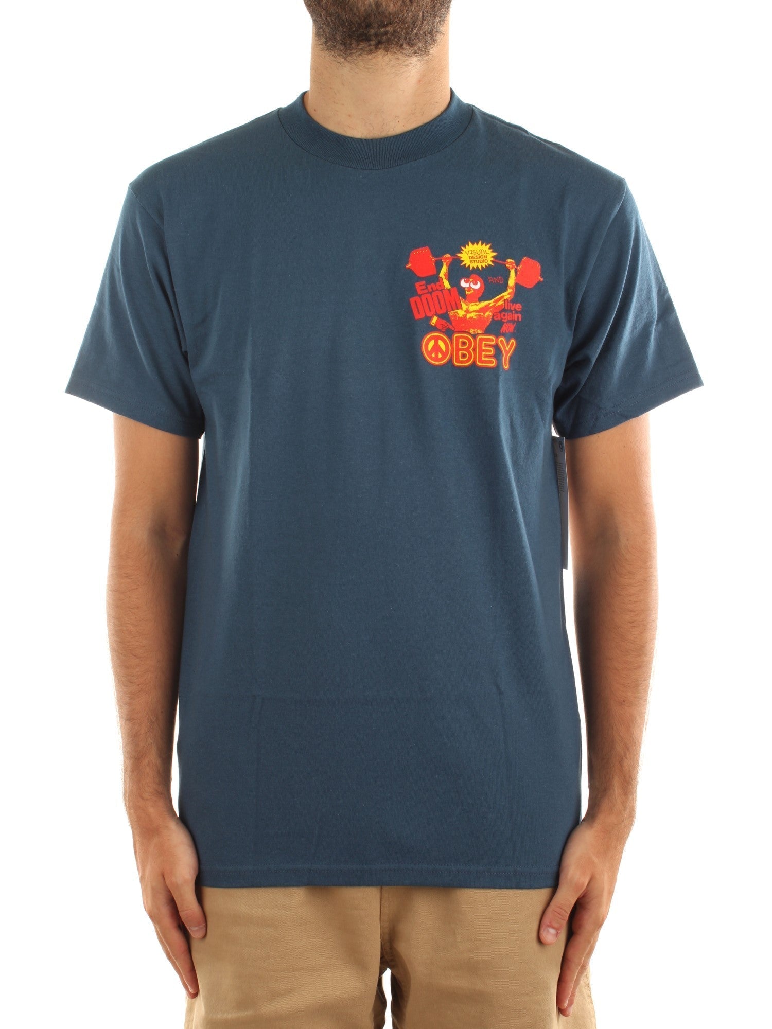 Obey Live Again Now Tee Blu