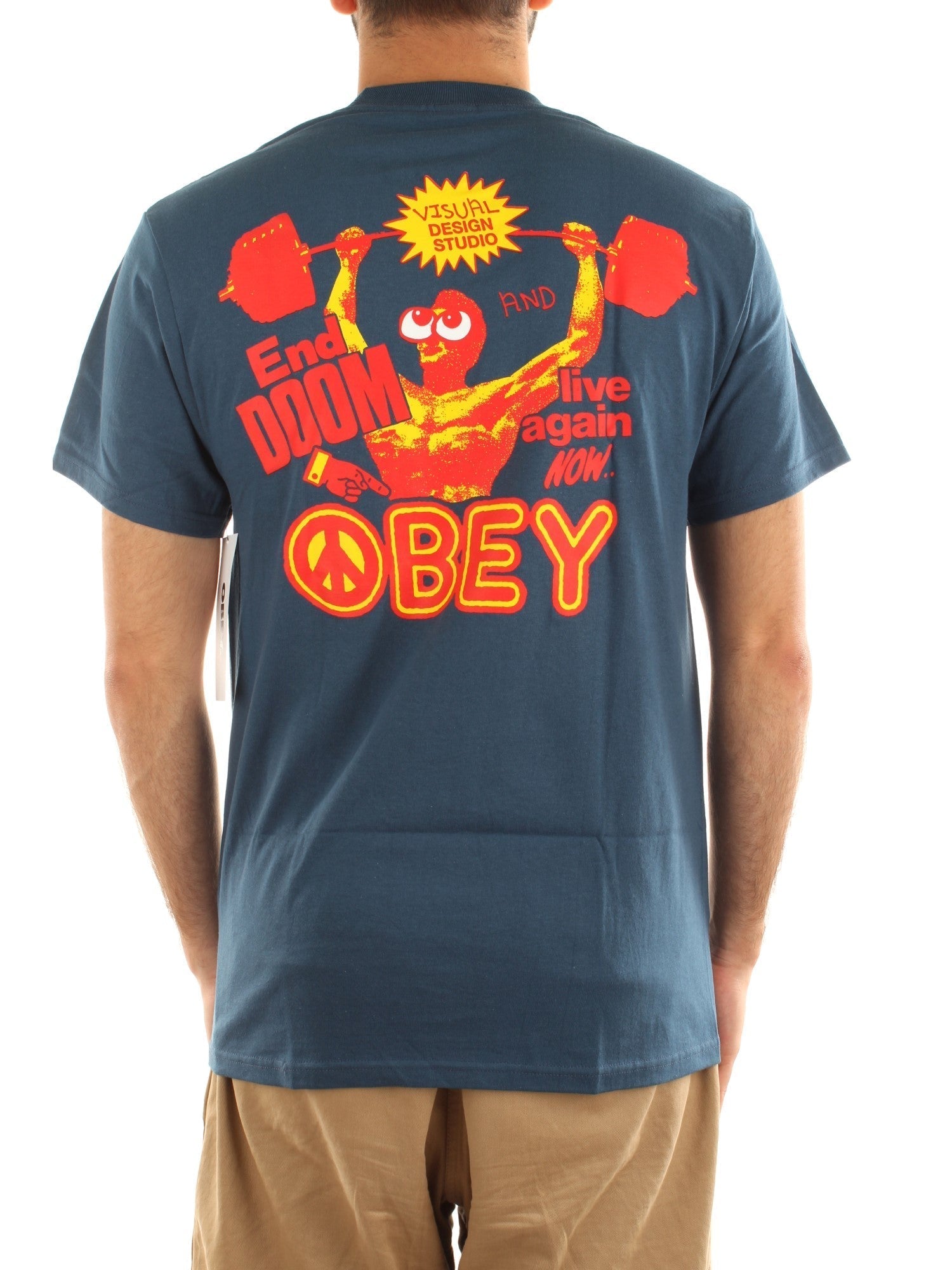 Obey Live Again Now Tee Blu