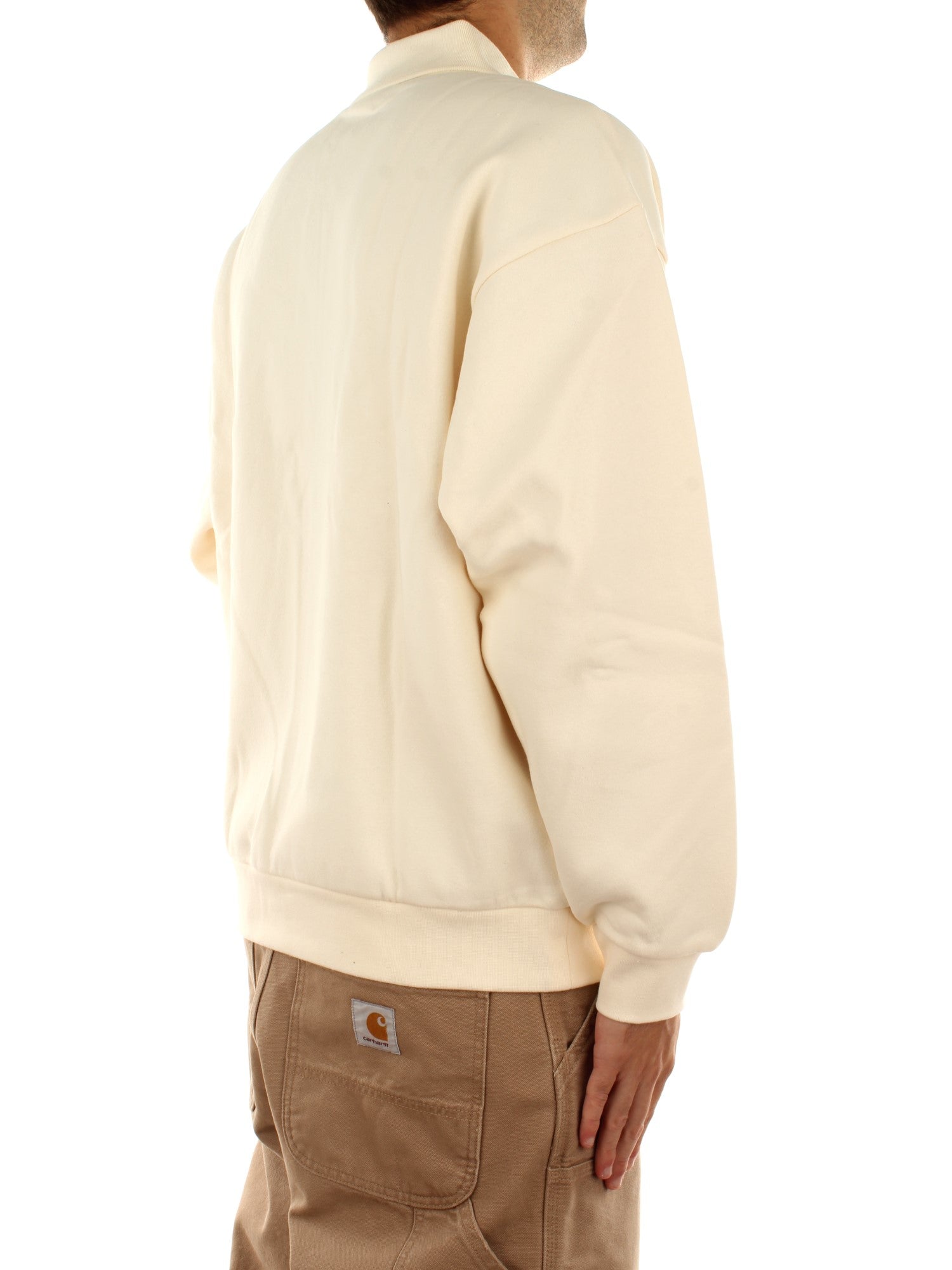 Obey Lowercase Fleece Polo Bianco