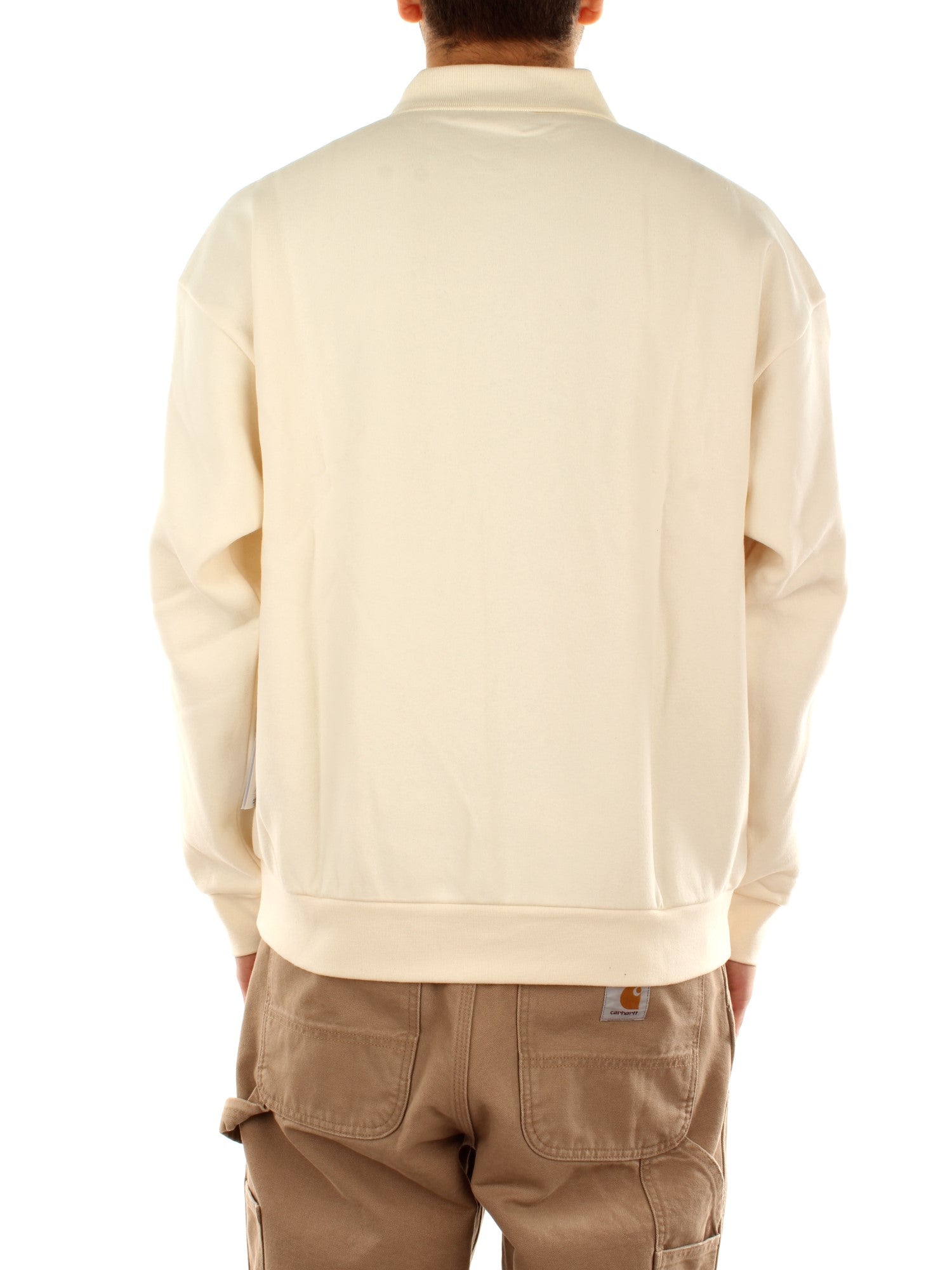 Obey Lowercase Fleece Polo Bianco