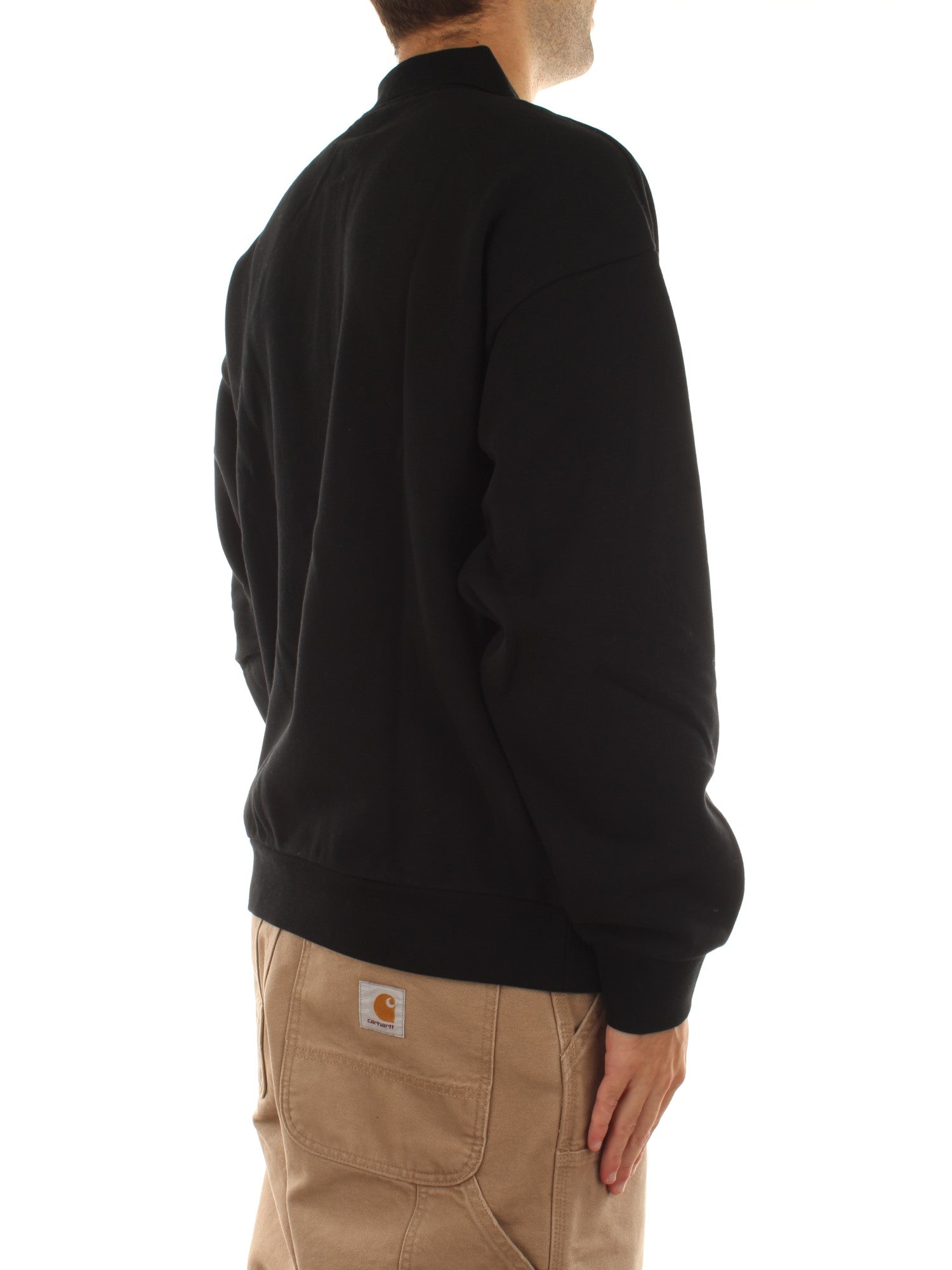 Obey Lowercase Fleece Polo Nero