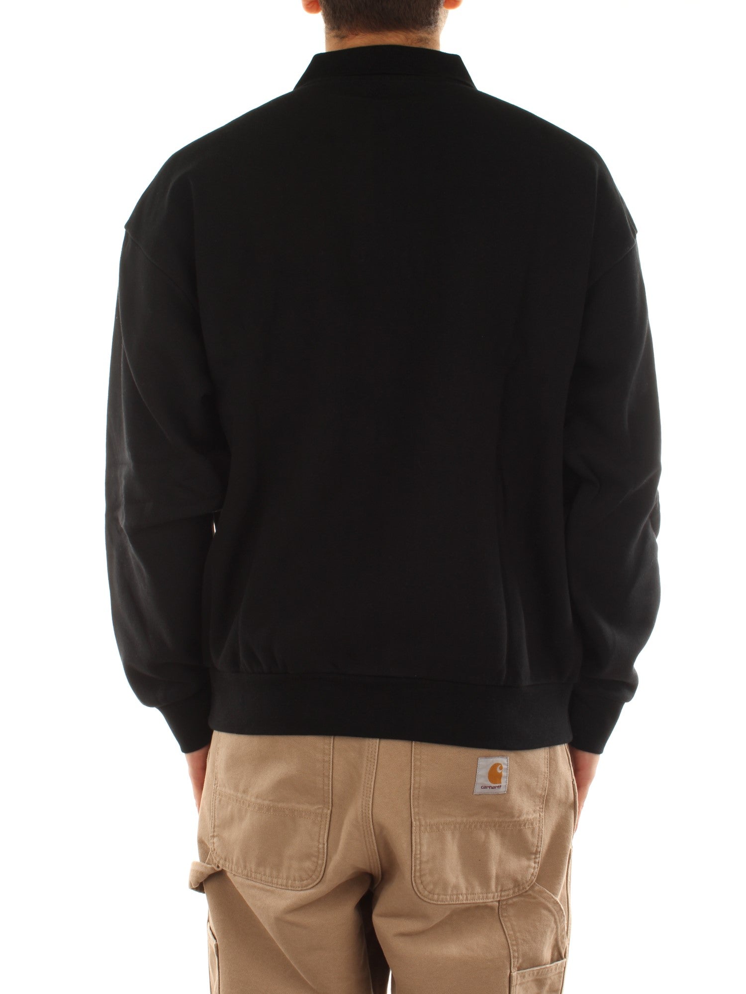 Obey Lowercase Fleece Polo Nero