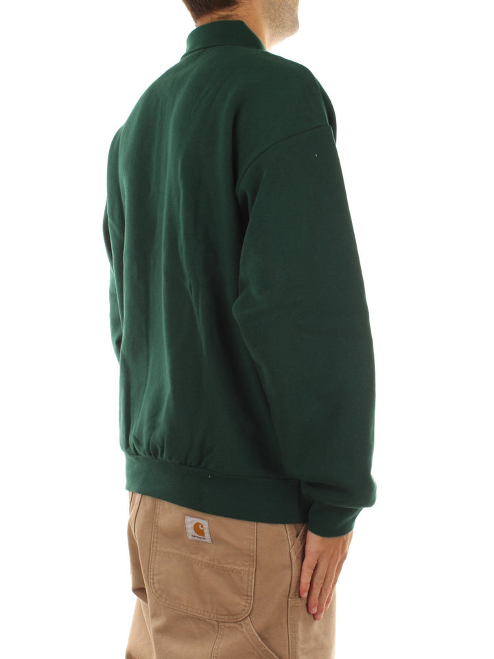 Obey Lowercase Fleece Polo Verde