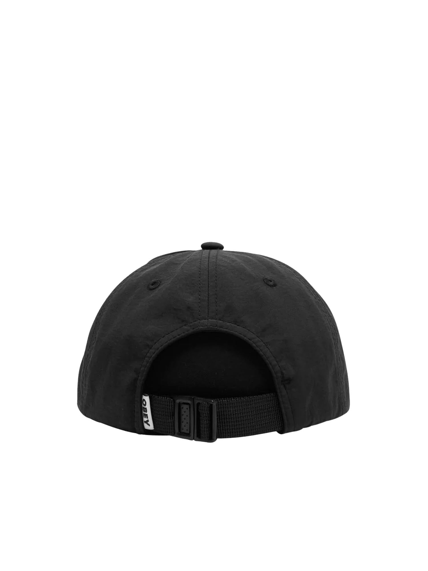 Obey Lowercase Nylon 6 Panel Nero