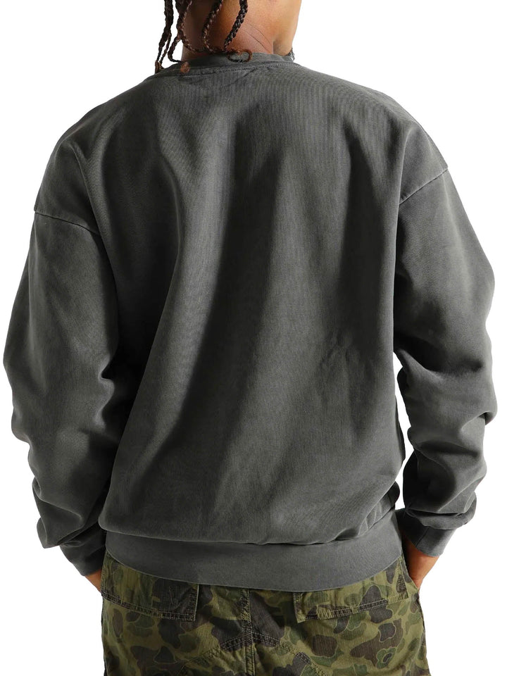 Obey Lowercase Pigment Crew Fleece Grigio