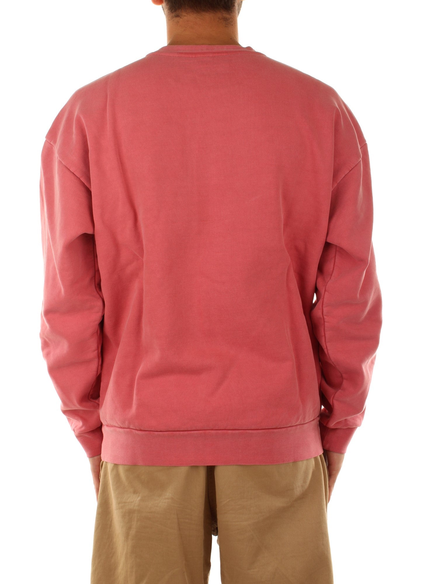 Obey Lowercase Pigment Crew Fleece Rosso