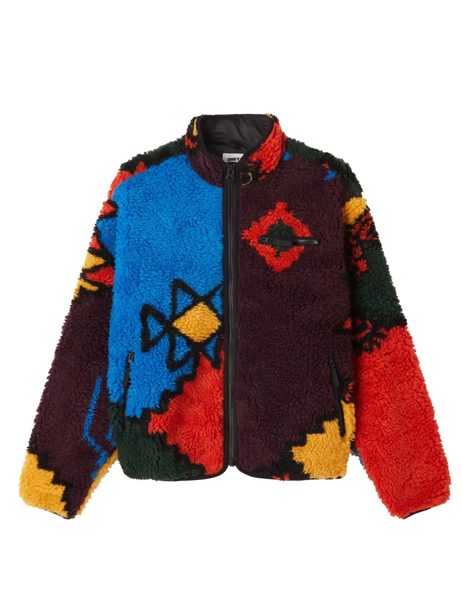 Obey Moroccan Rug Sherpa Jacket Multicolore