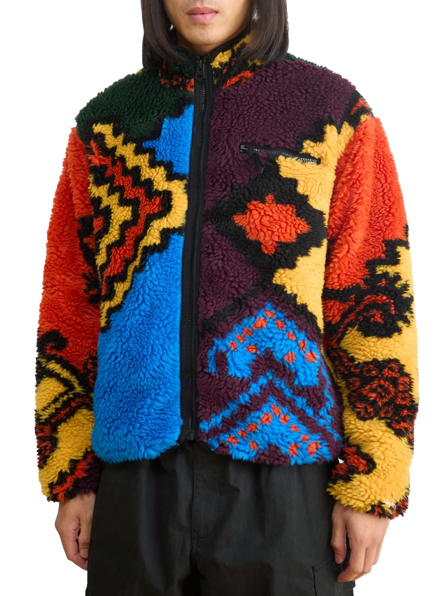 Moroccan Rug Sherpa Jacket