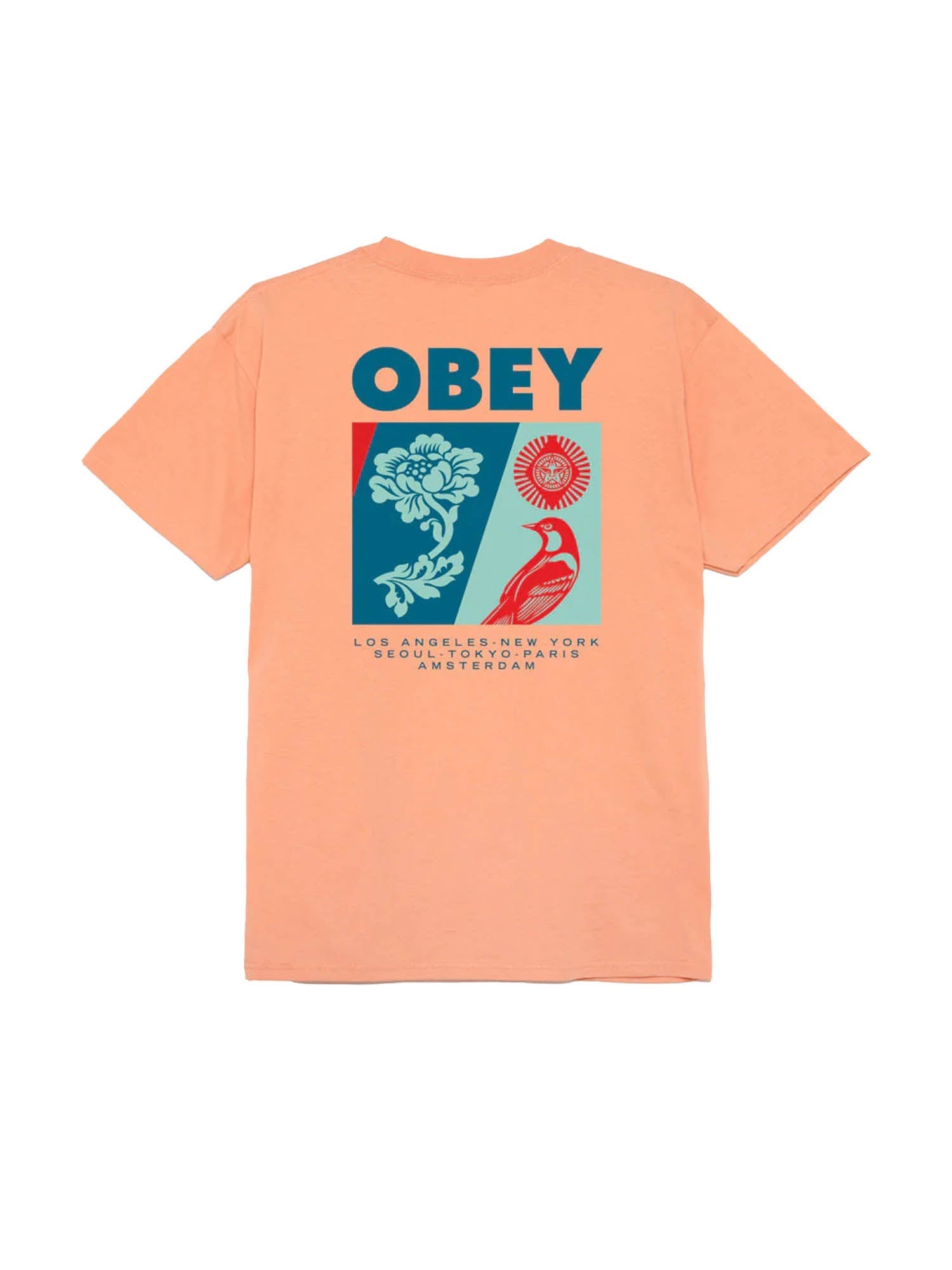 Obey New Spring T-shirt Arancione