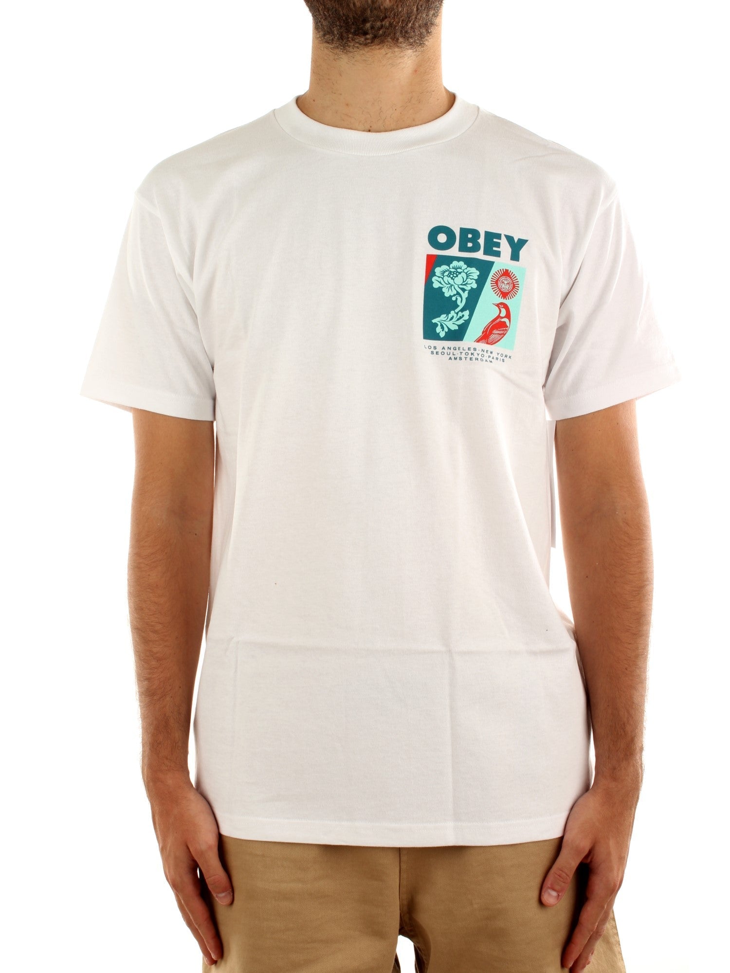 Obey New Spring T-shirt Bianco