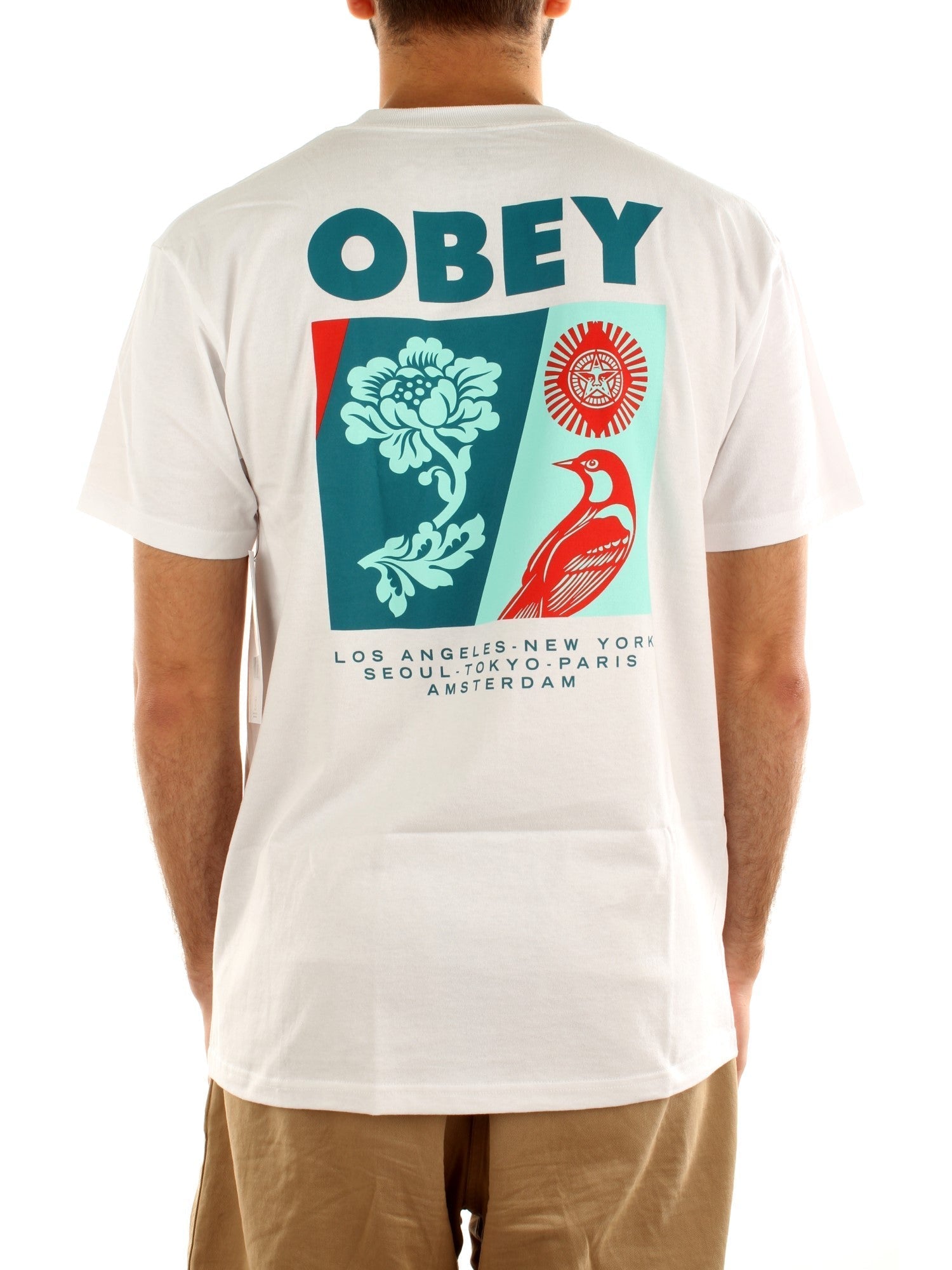 Obey New Spring T-shirt Bianco