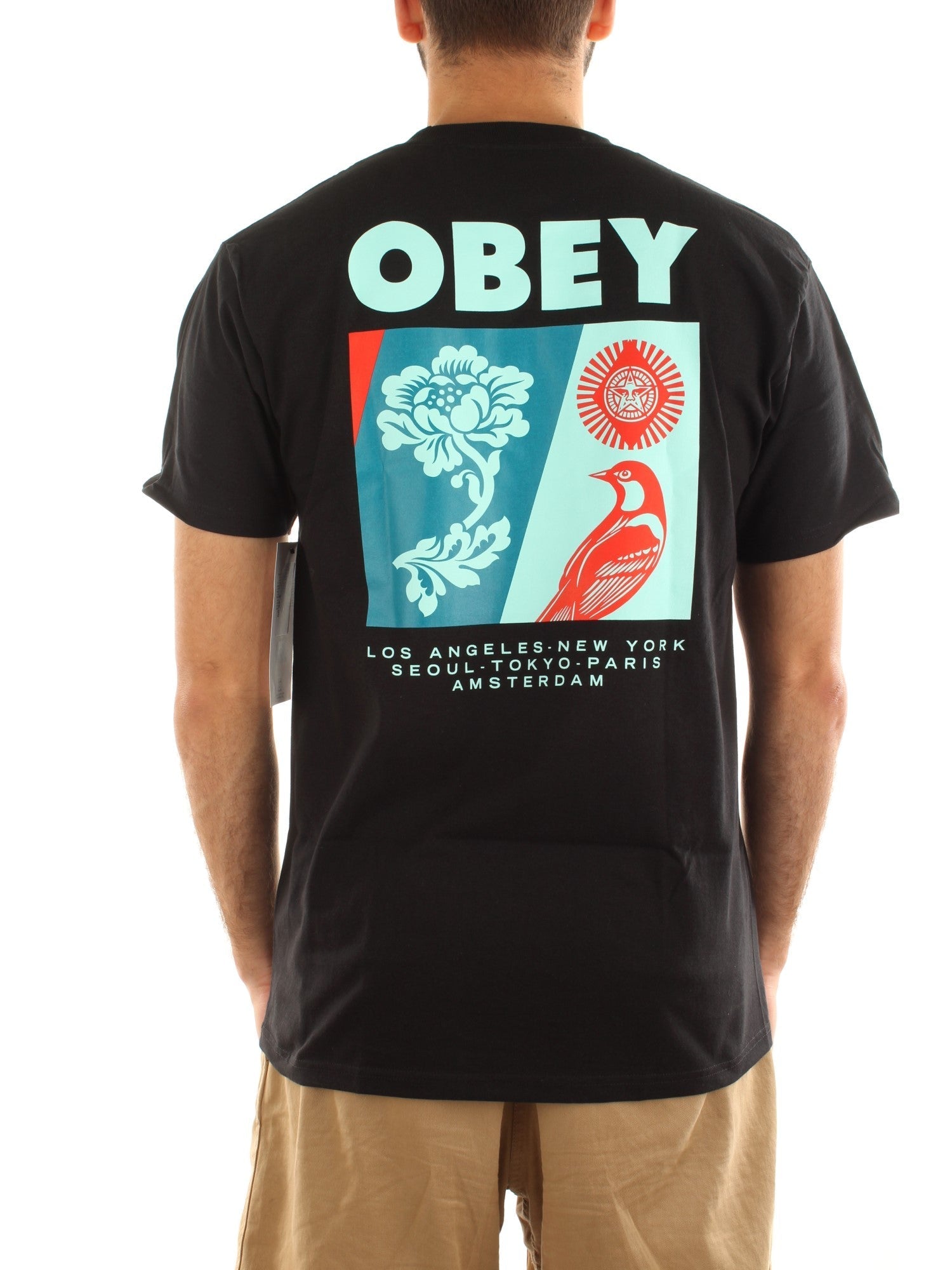 Obey New Spring T-shirt Nero