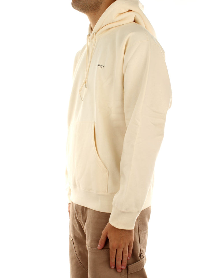 Obey Obey Geometric Power Canvas Fleece Bianco