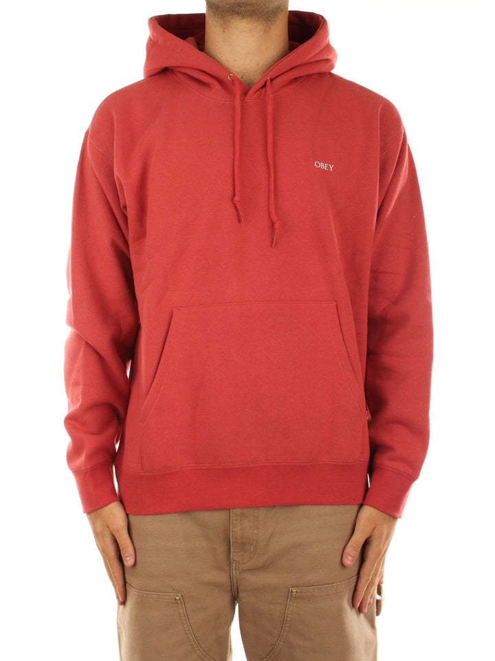 Obey Obey Geometric Power Canvas Fleece Rosso