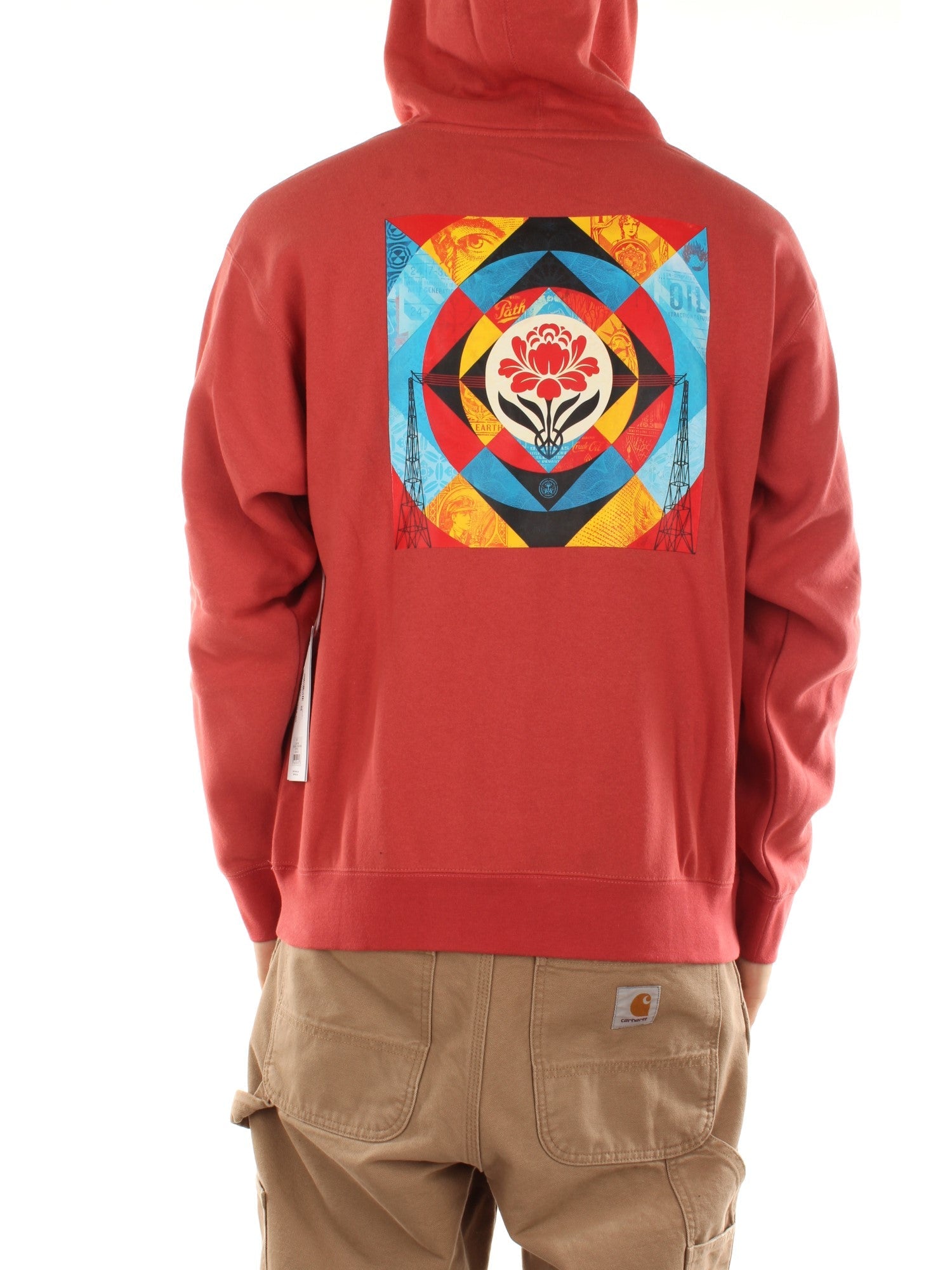 Obey Geometric Power Canvas Fleece