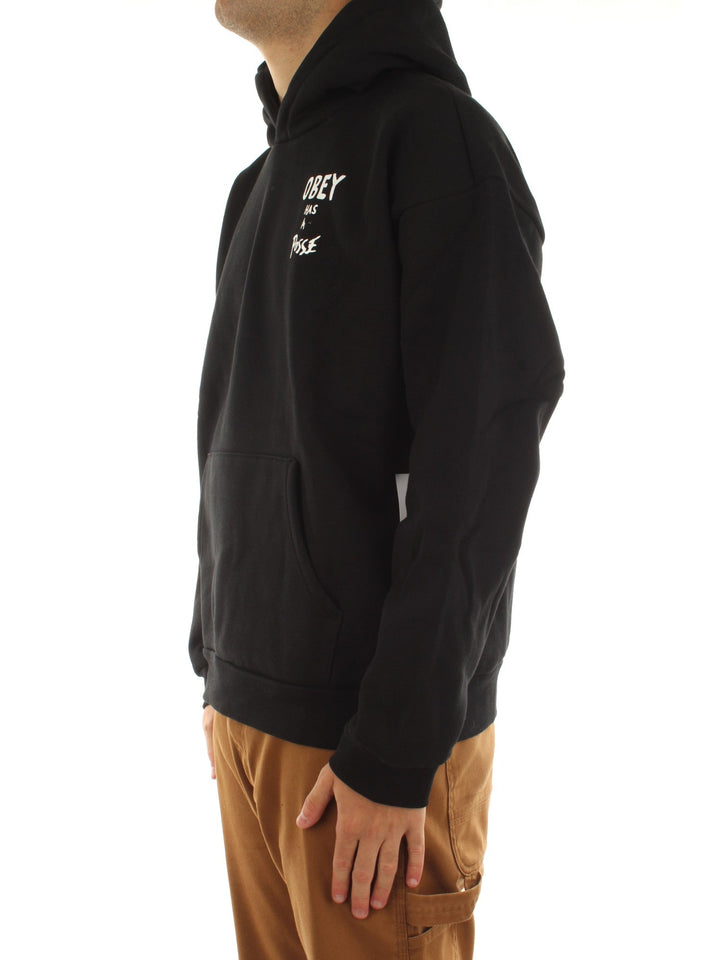 Obey Obey Posse Extra Heavy Hood Fleece Nero