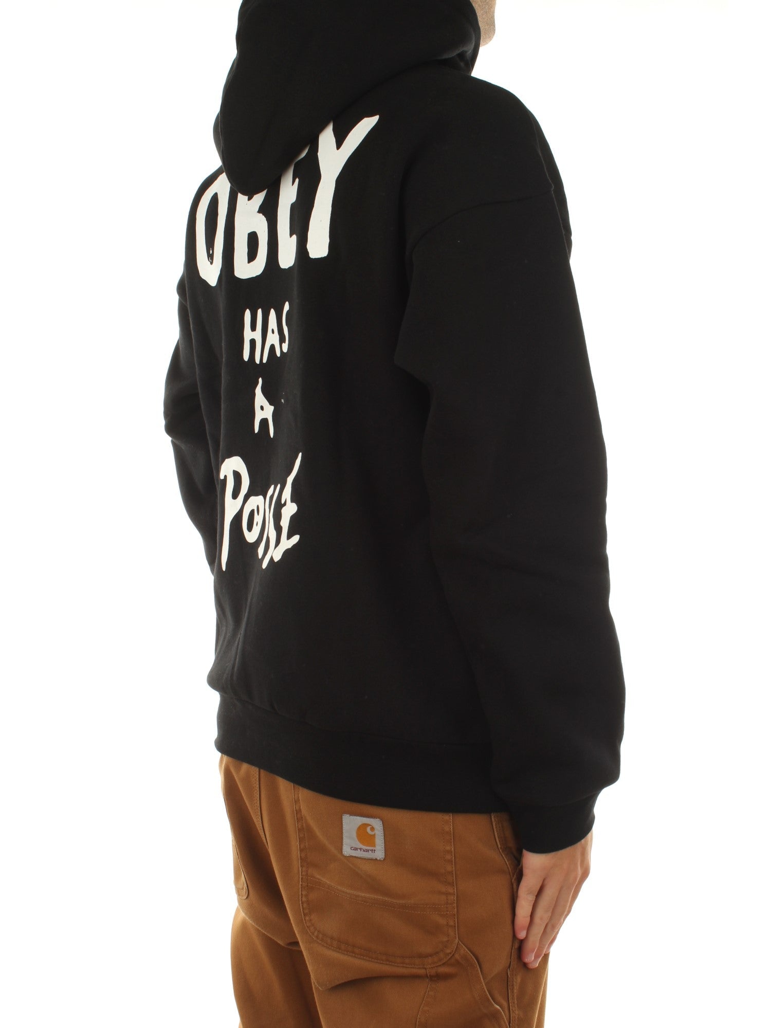 Obey Obey Posse Extra Heavy Hood Fleece Nero