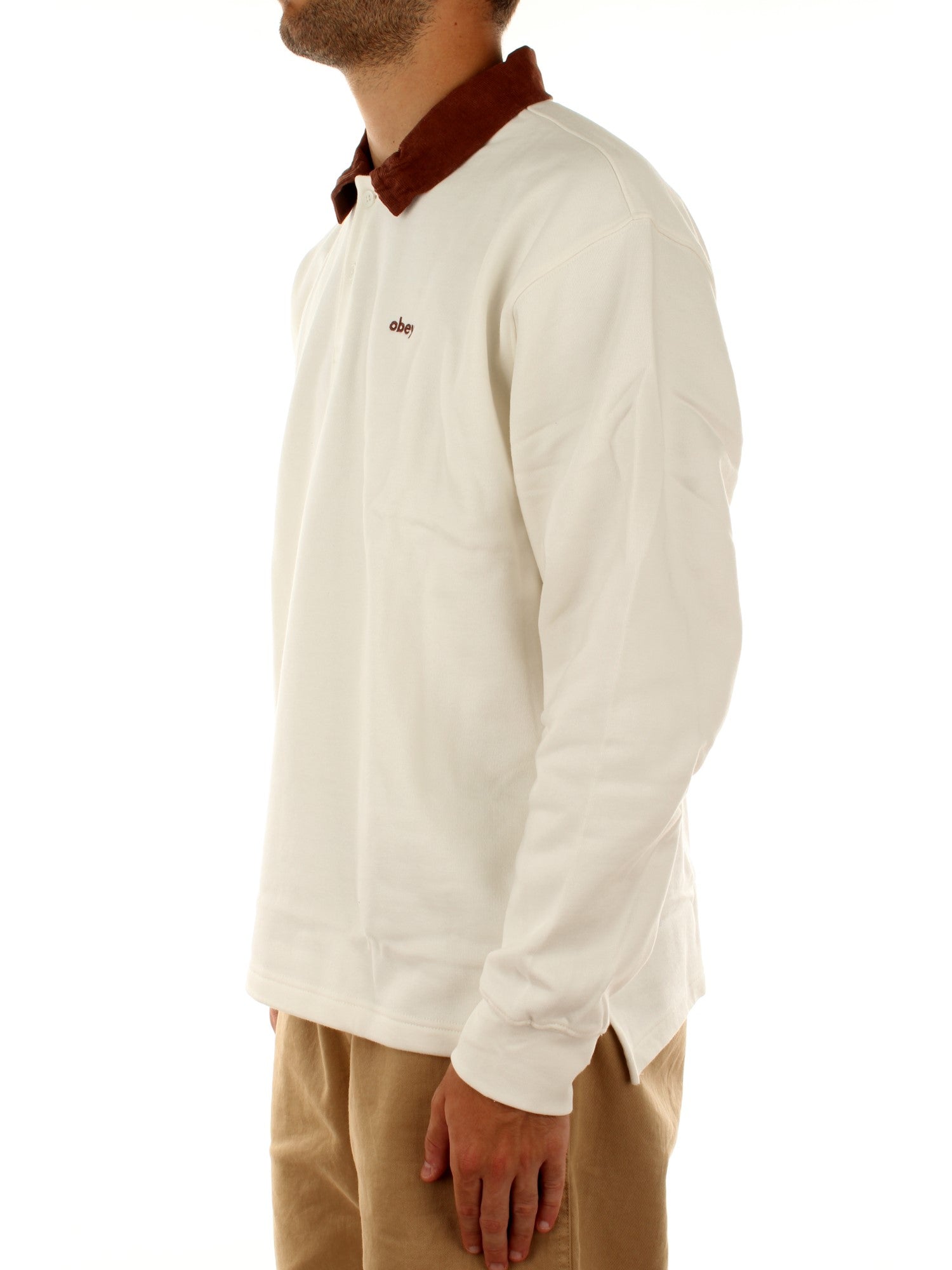 Obey Palo Fleece Polo Bianco