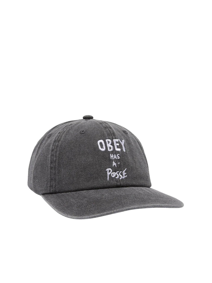 Obey Pigment Posse 6 Panel Snapback Nero