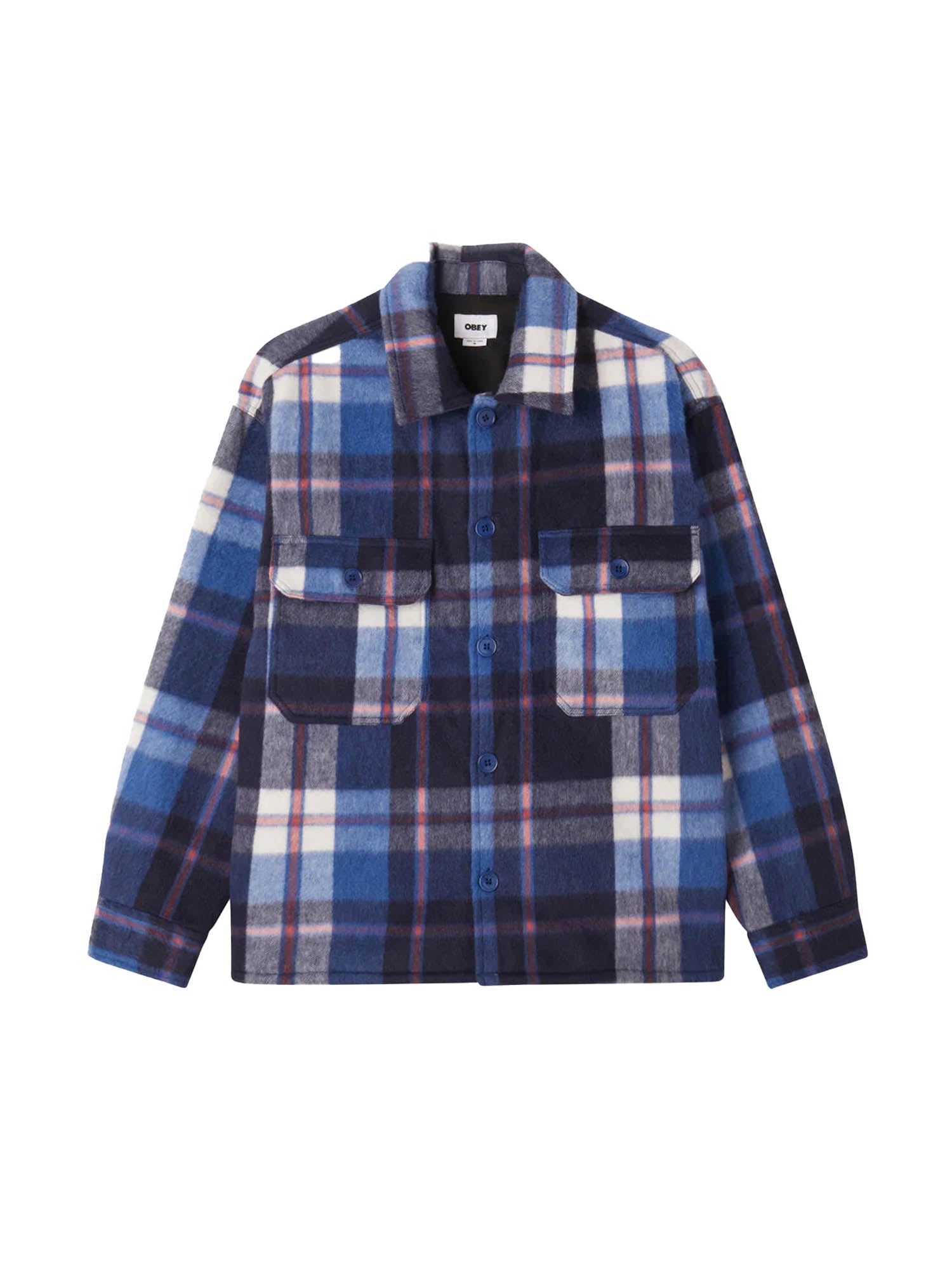 Obey Stanton Shirt Jacket Blu