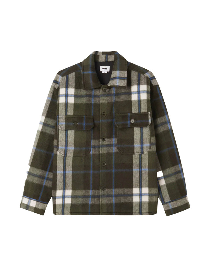 Obey Stanton Shirt Jacket Verde