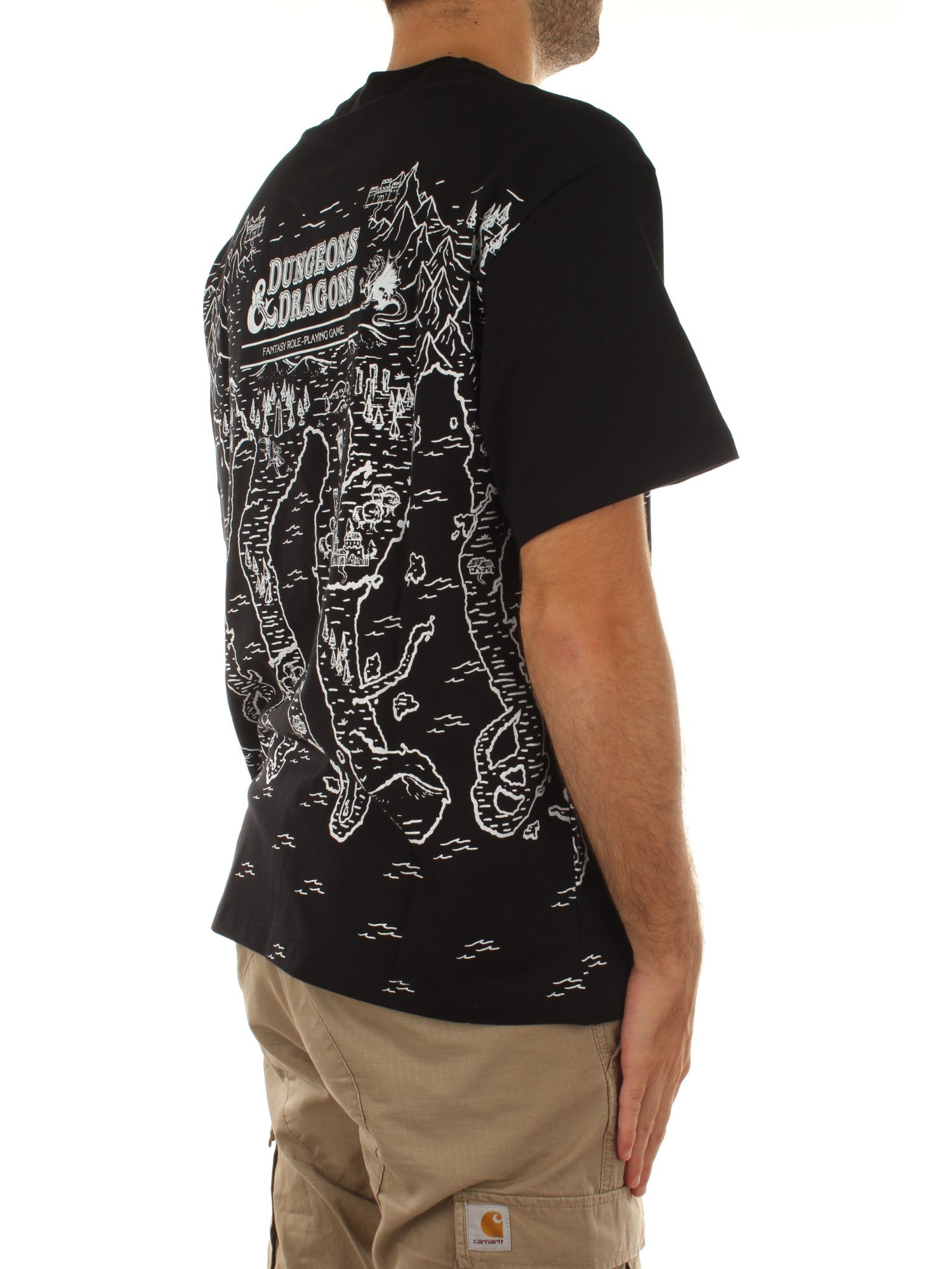 Octopus Dungeons & Dragons Octopus Map Tee Nero