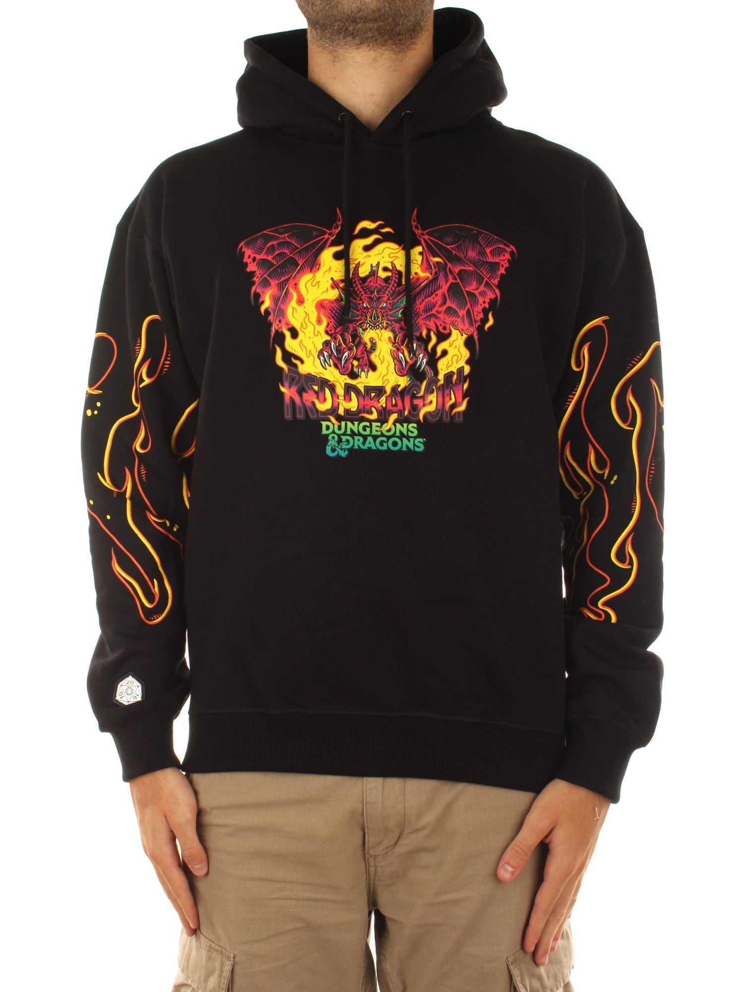 Octopus Dungeons & Dragons Octopus Red Dragon Hoodie Nero