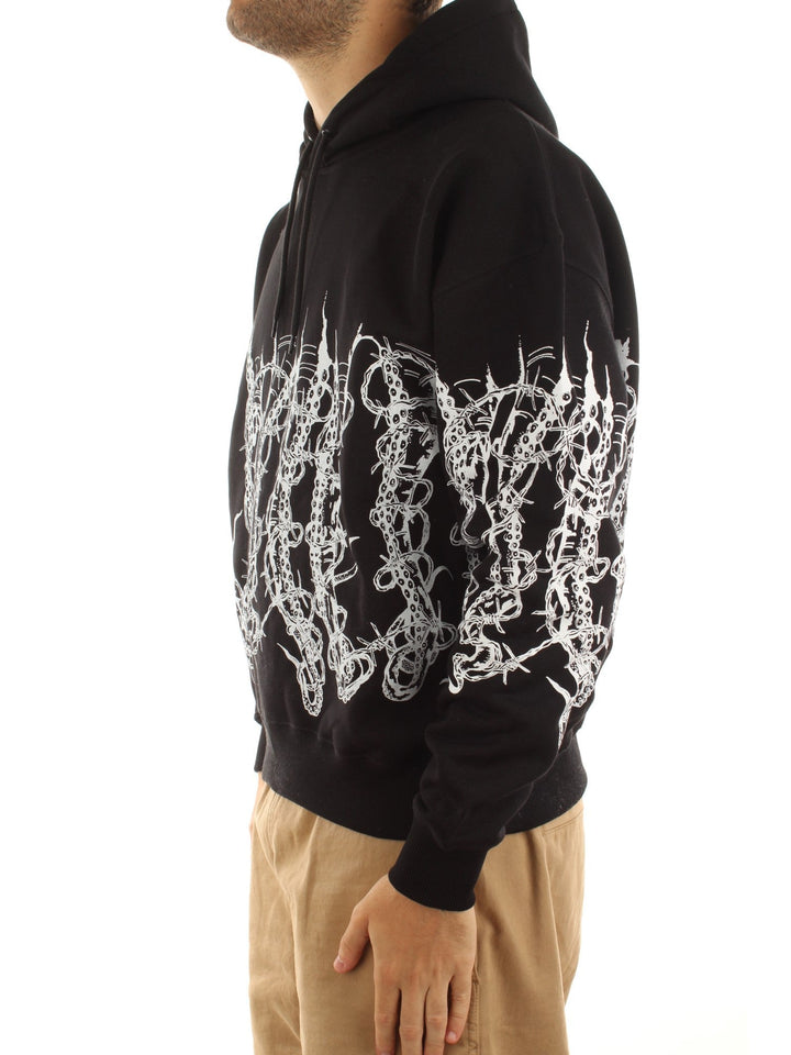 Octopus Octopus By Giorgio Di Salvo – Barbed Wire Hoodie Nero