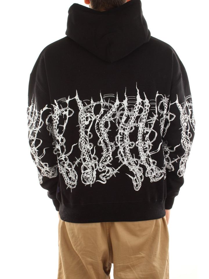 Octopus Octopus By Giorgio Di Salvo – Barbed Wire Hoodie Nero