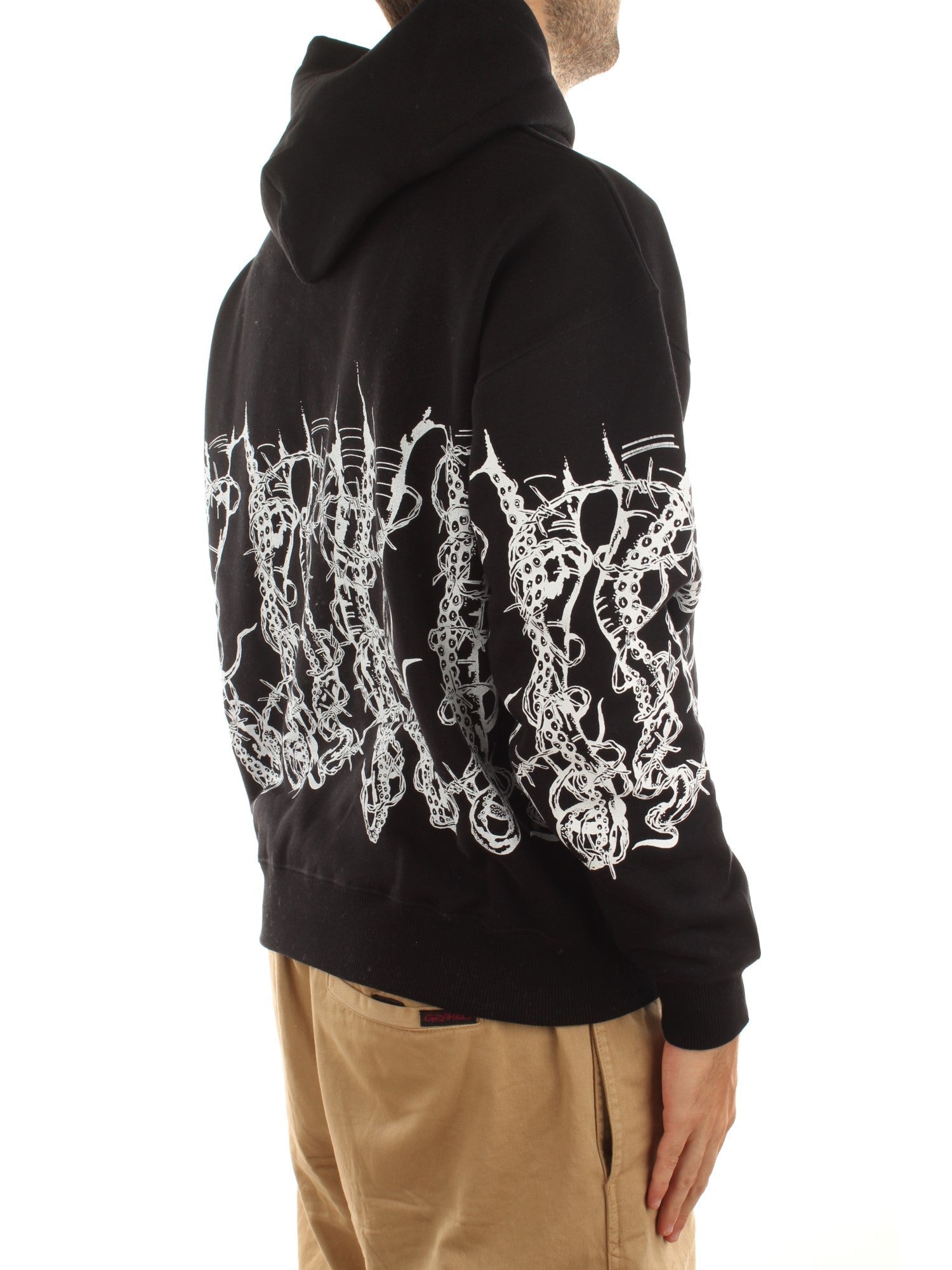 Octopus Octopus By Giorgio Di Salvo – Barbed Wire Hoodie Nero