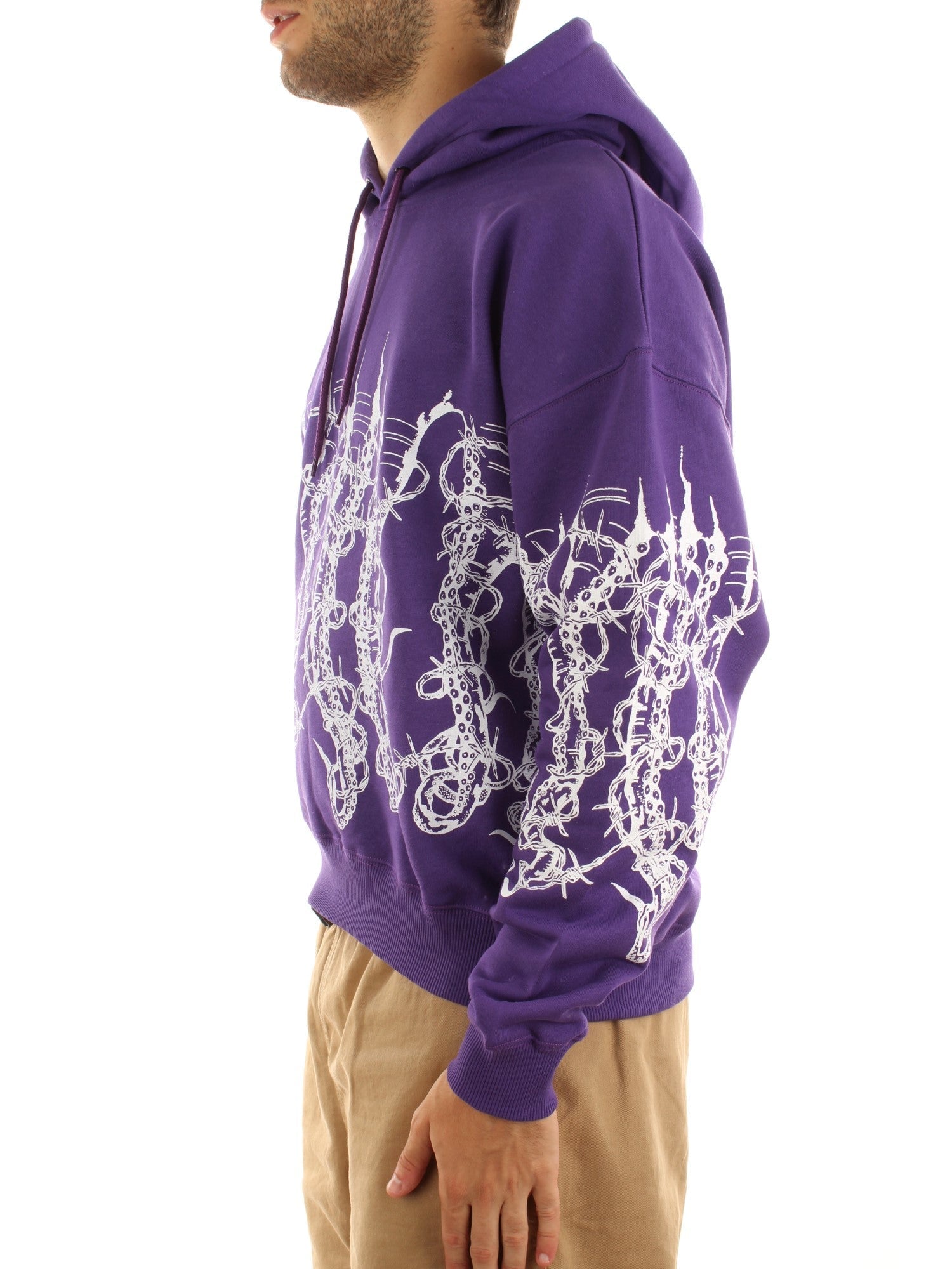 Octopus Octopus By Giorgio Di Salvo – Barbed Wire Hoodie Viola