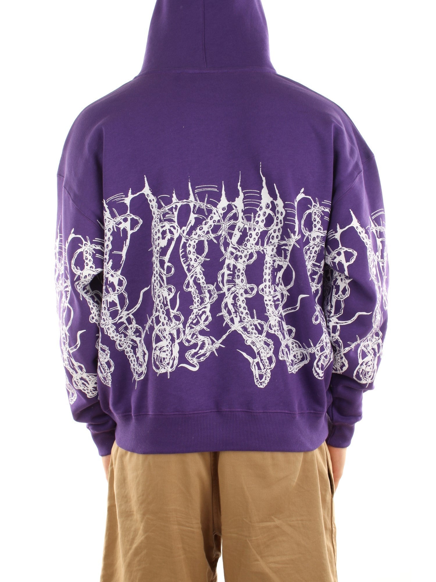 Octopus Octopus By Giorgio Di Salvo – Barbed Wire Hoodie Viola