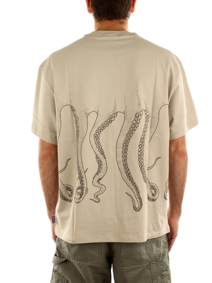 Octopus Octopus Outline Tee Bianco