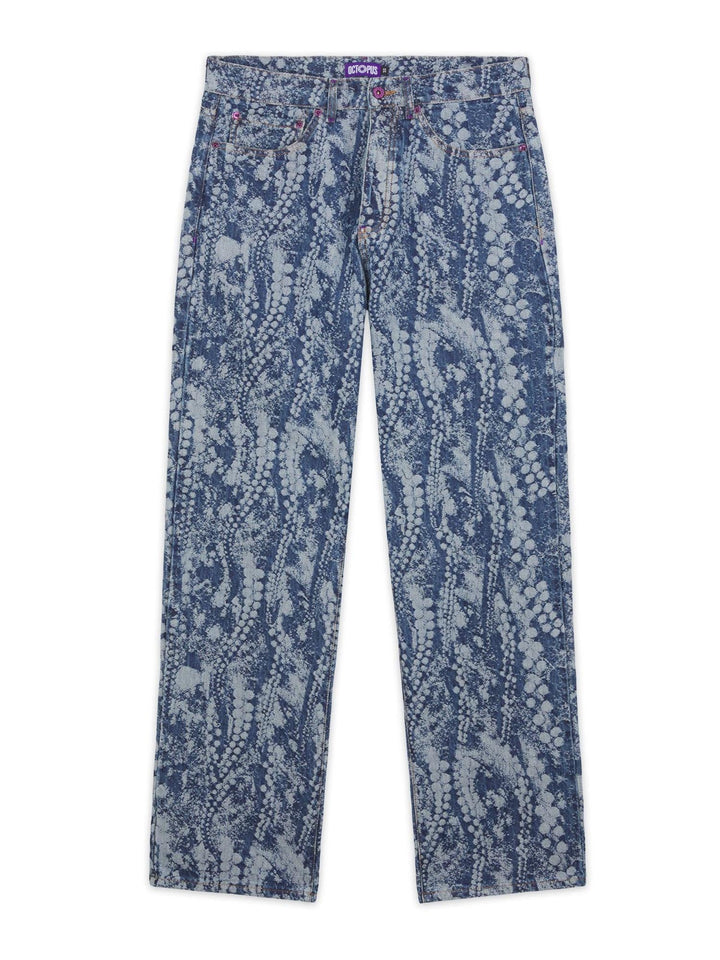 Octopus Octopus Ray Loose Denim Azzurro