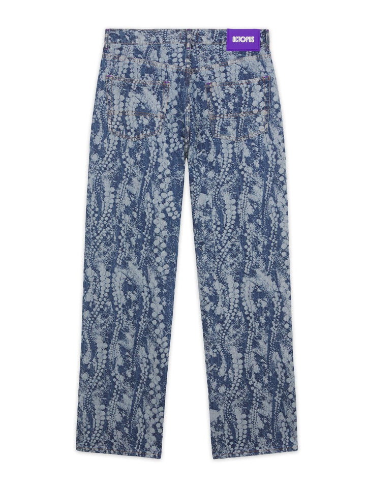 Octopus Octopus Ray Loose Denim Azzurro