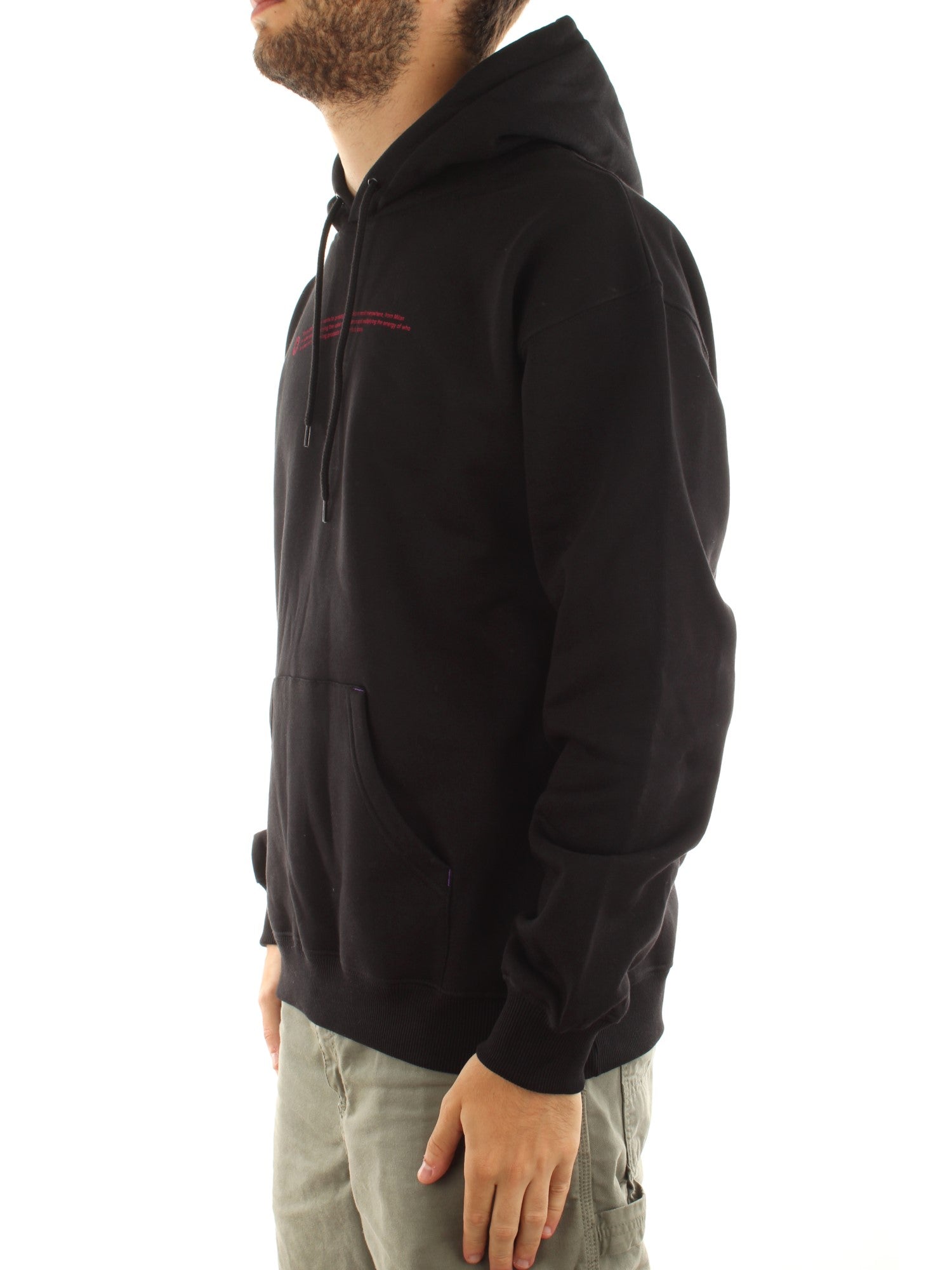 Octopus Outline Logo Hoodie Nero